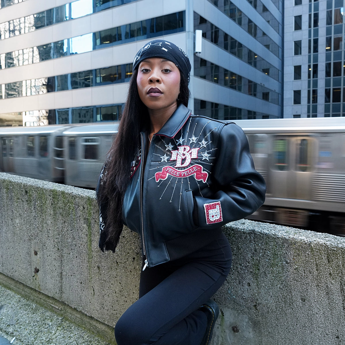 Pelle-Pelle X TB  Exclusive Women's Chi City Leather Jacket