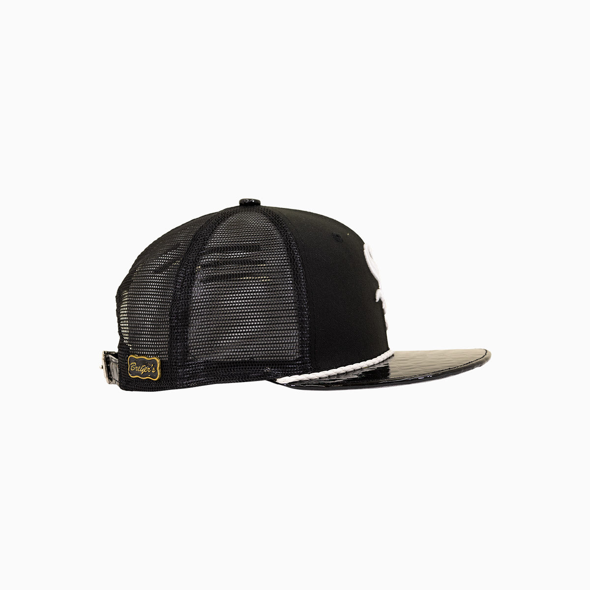 breyers-buck-50-chicago-white-sox-trucker-hat-with-leather-visor-breyers-tcwsth-black