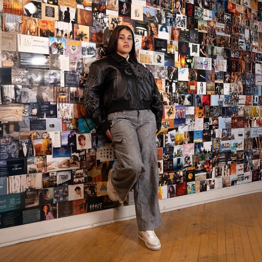 Women's 47th Anniversary Crop Leather Jacket