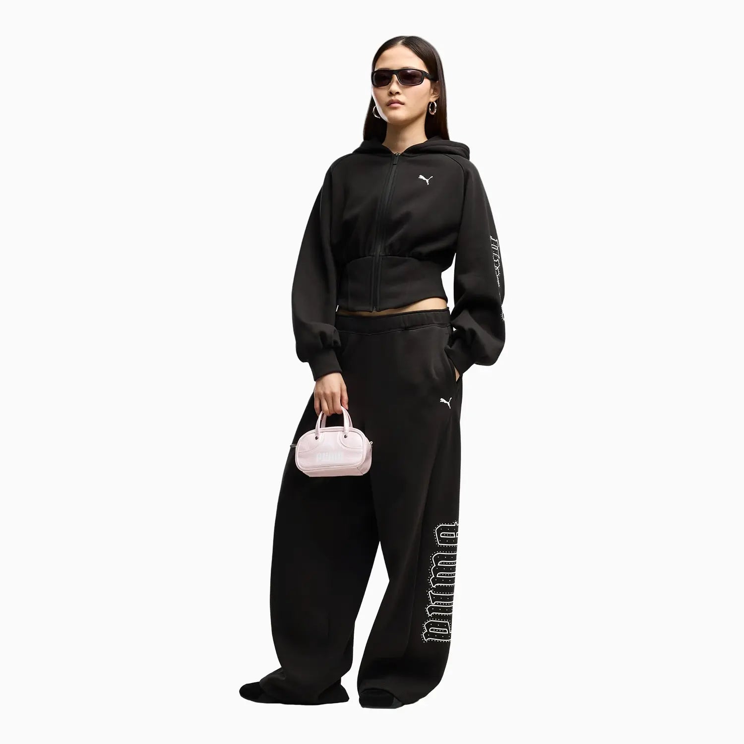 Women's Street Glam Slouchy Bedazzled Outfit