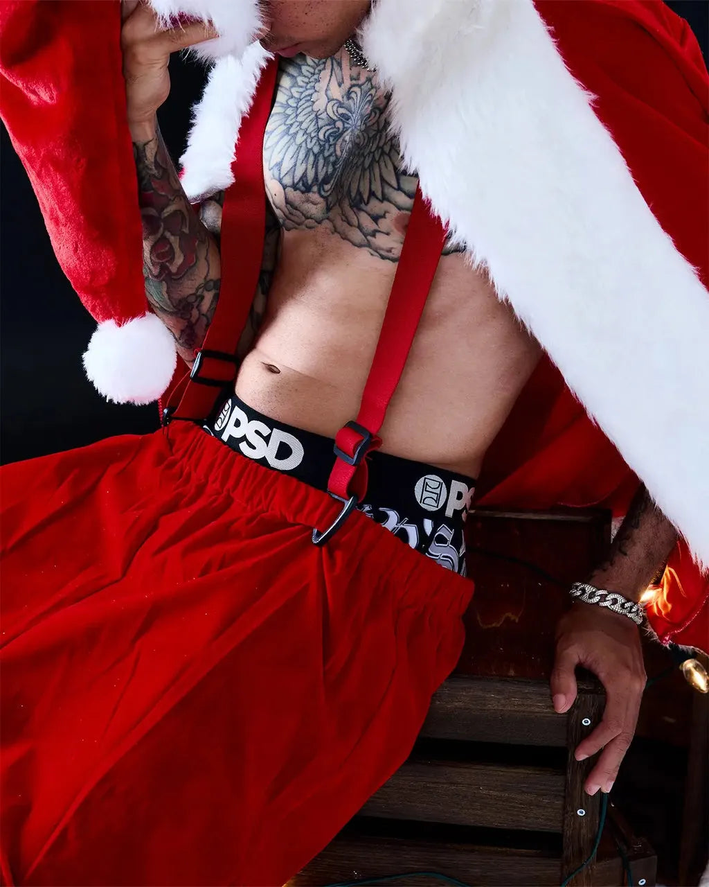 Men's Chrome Letters Standard Length Boxer