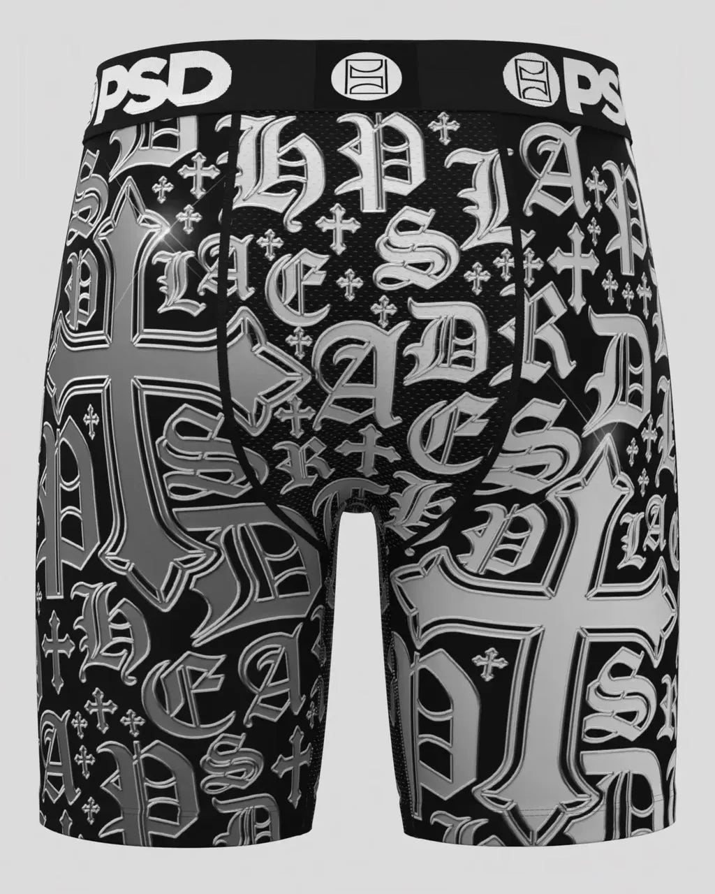 Men's Chrome Letters Standard Length Boxer