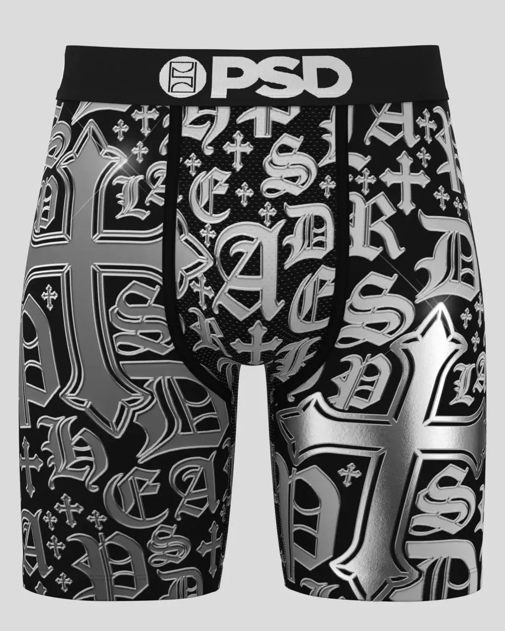 Men's Chrome Letters Standard Length Boxer