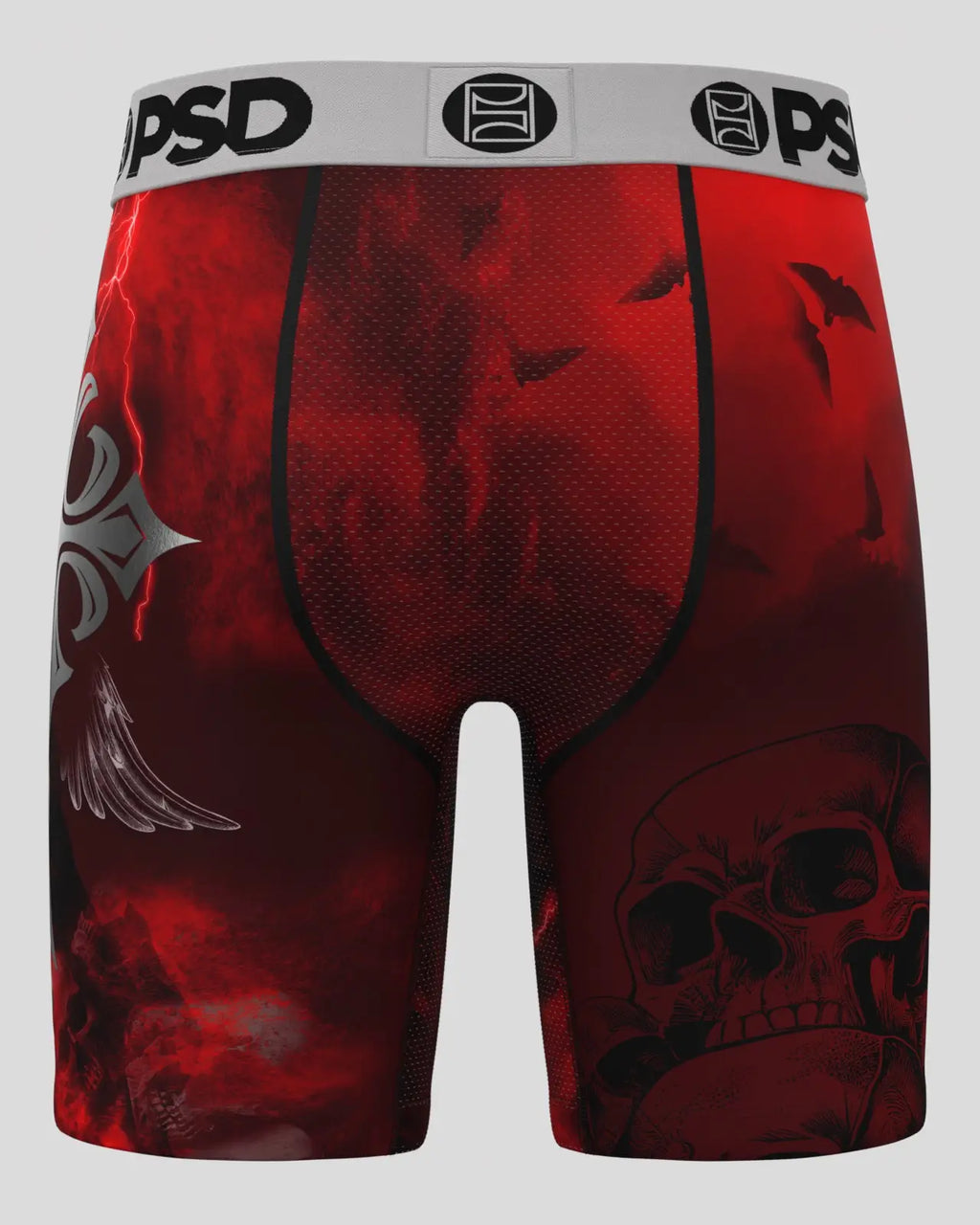 Men's Silver Wing Red Standard Length Boxer