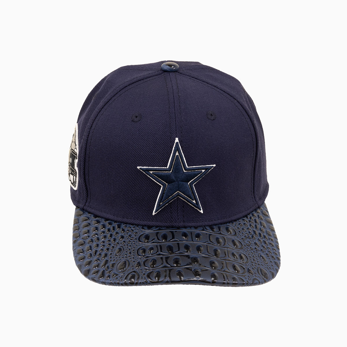 Dallas Cowboys NFL Leather Visor Flatbrim Snapback Hat