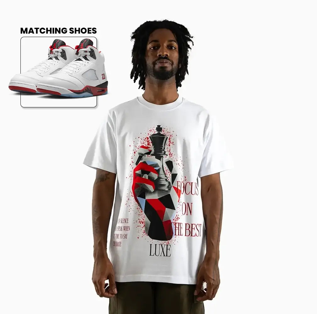 Men's Focus on the Best Chess King Graphic Short Sleeve T-Shirt