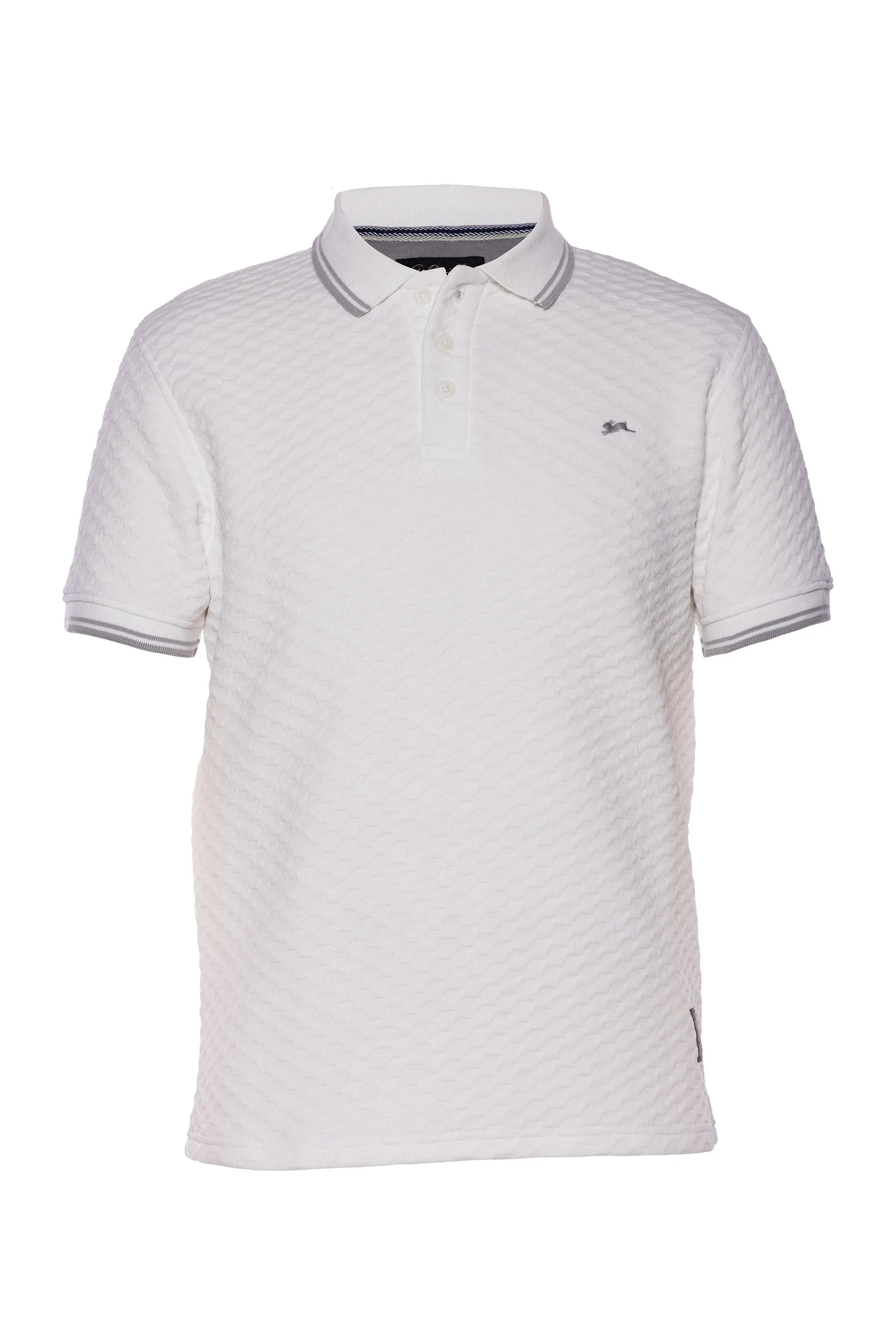 Men's Baylor Jacquard Knit Polo Shirt