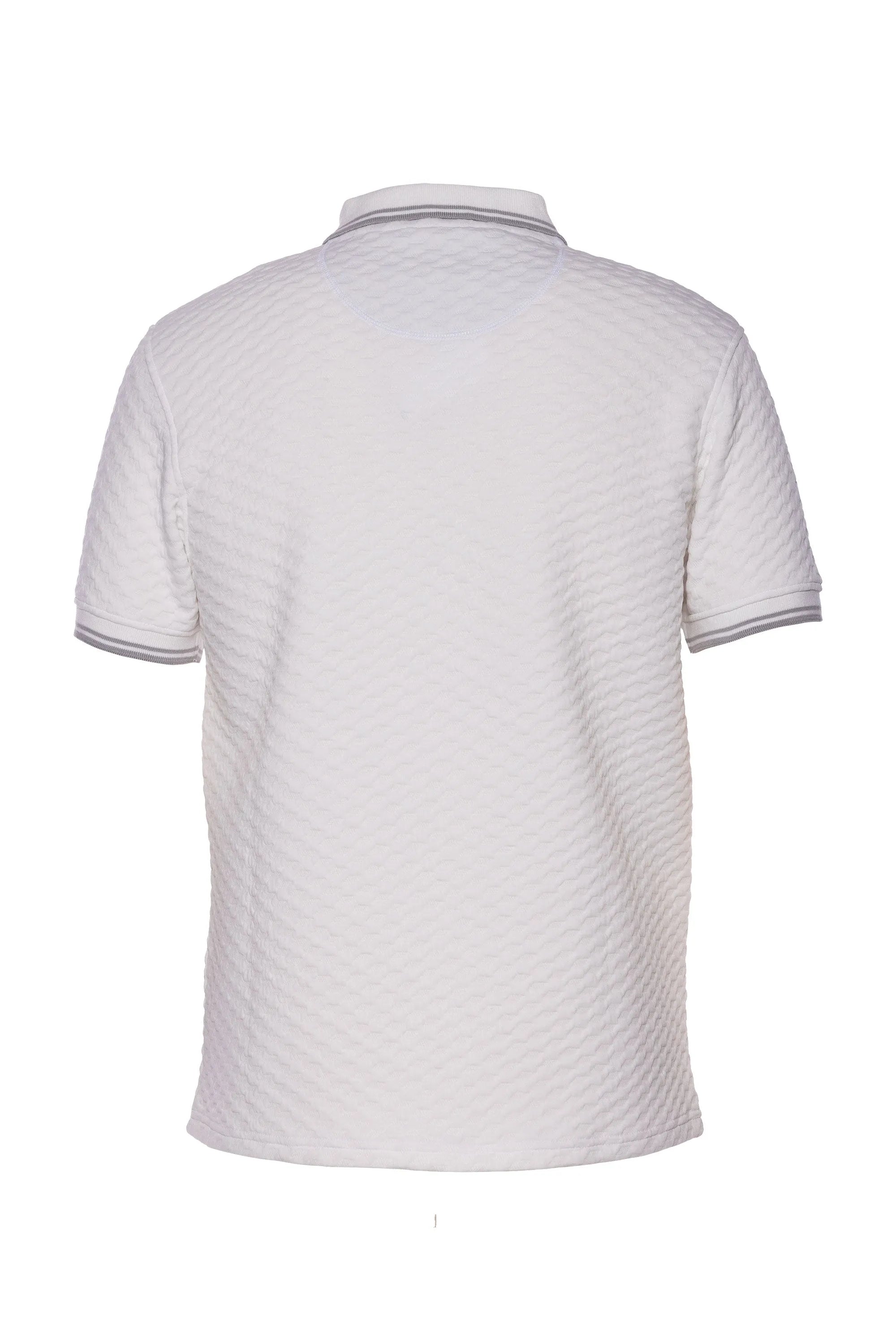 Men's Baylor Jacquard Knit Polo Shirt