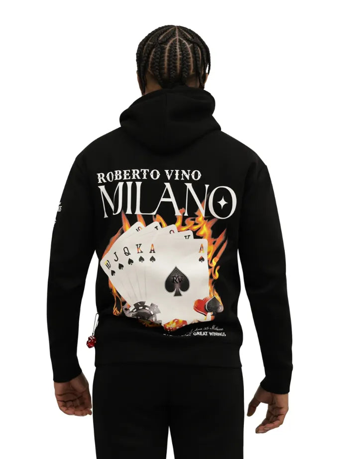 Men's Burning Cards Hoodie