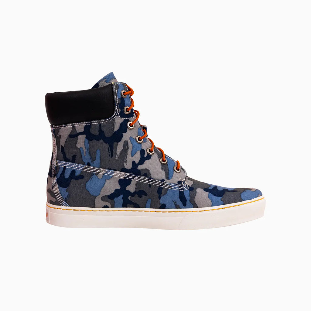 Timberland Euro blue camo boot pattern hiking boots 13M Timberland Euro blue camo boot pattern hiking boots 13M main image 4