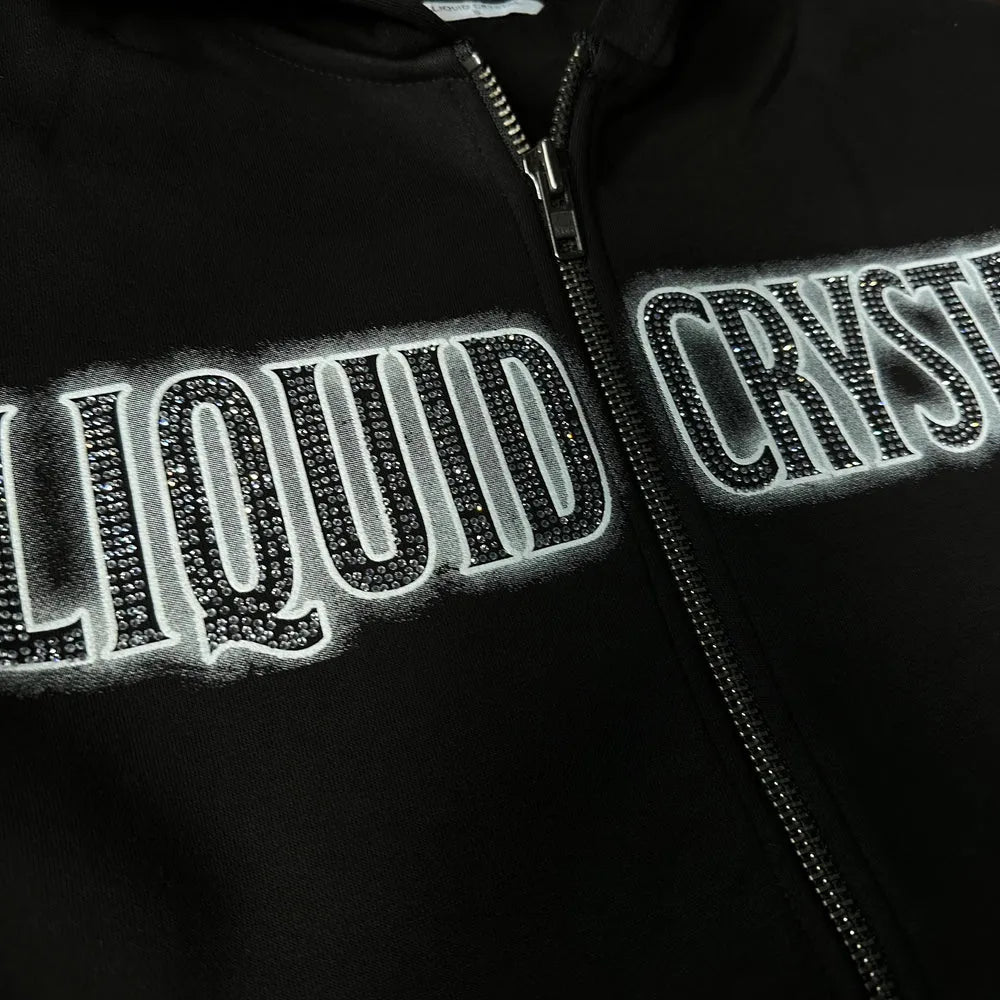 Men's Liquid Crystal Rhinestone Hoddie Jordan Craig - Tops and Bottoms USA