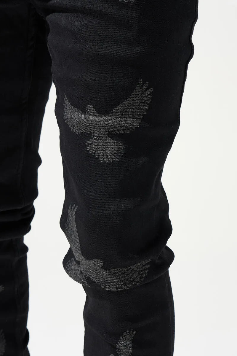 Men's Peace Black Jean Pant