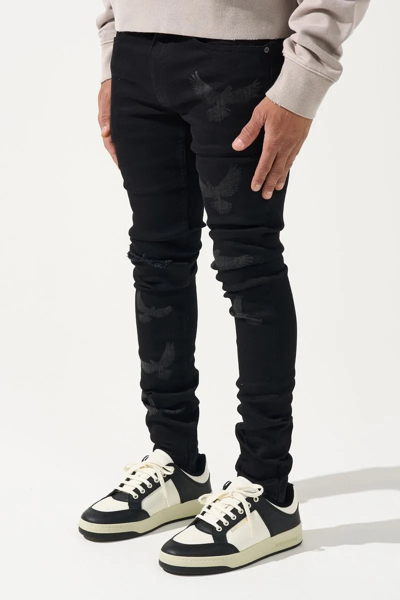 Men's Peace Black Jean Pant