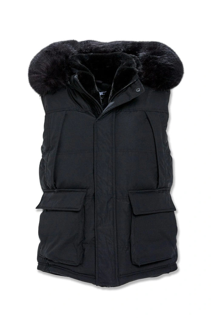 Men's Yukon Fur Lined Puffer Vest