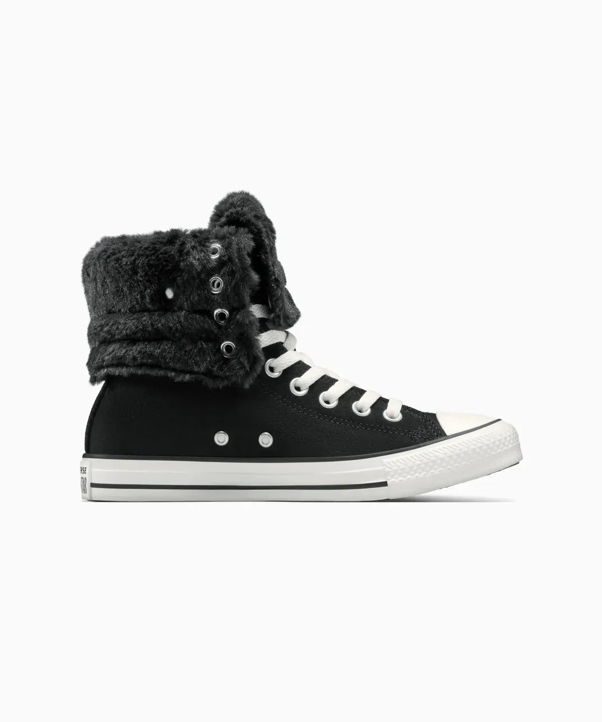 Women's All Star Fold Over Hi Faux Fur