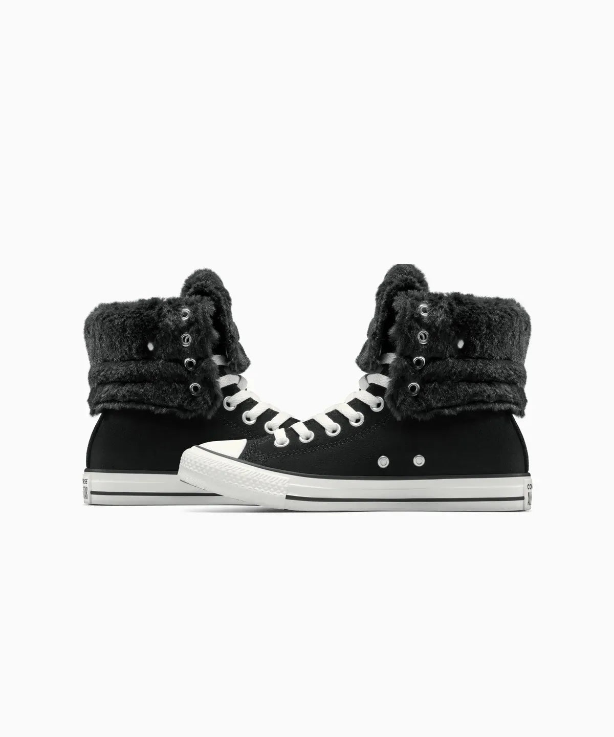 Women's All Star Fold Over Hi Faux Fur