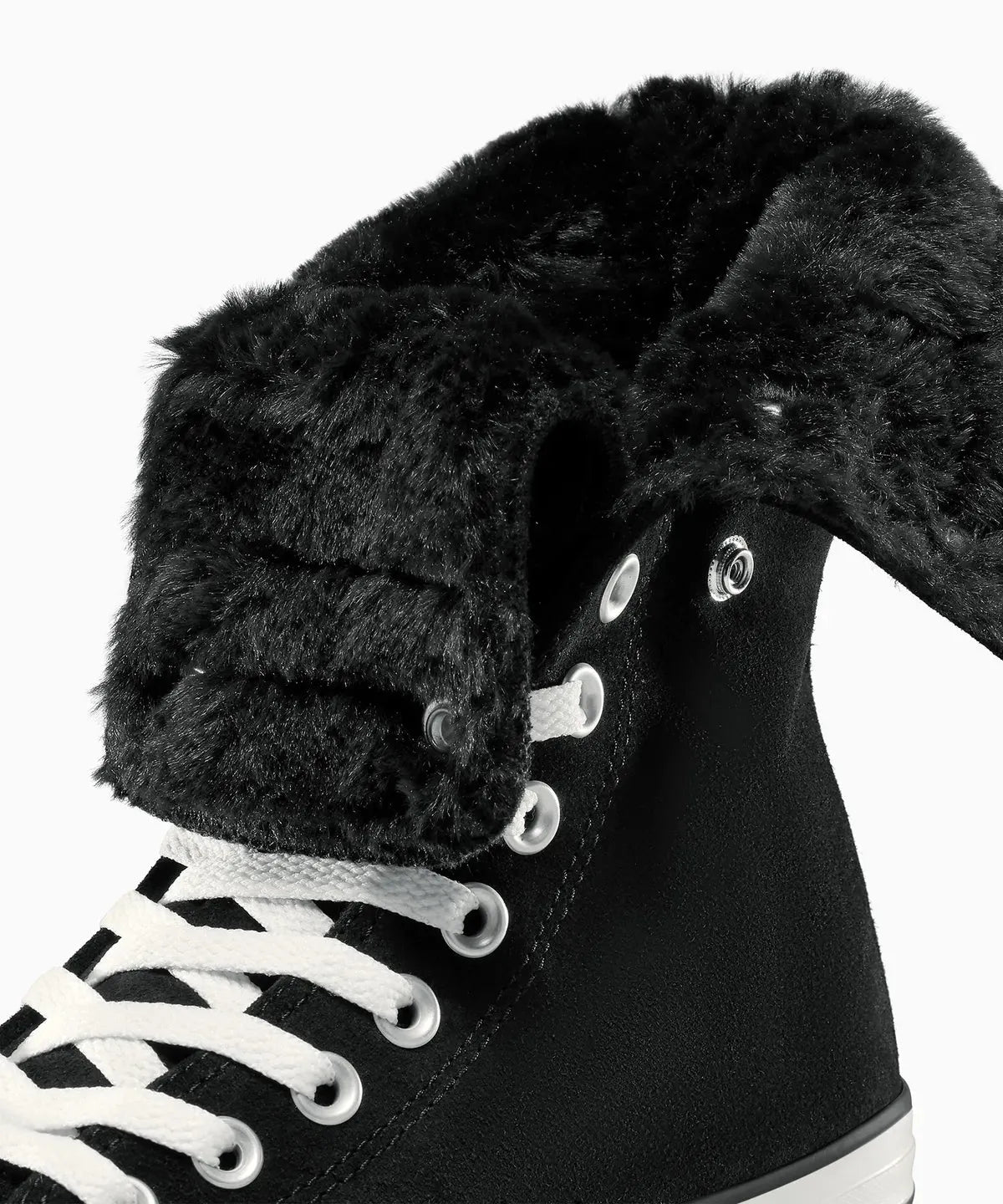 Women's All Star Fold Over Hi Faux Fur