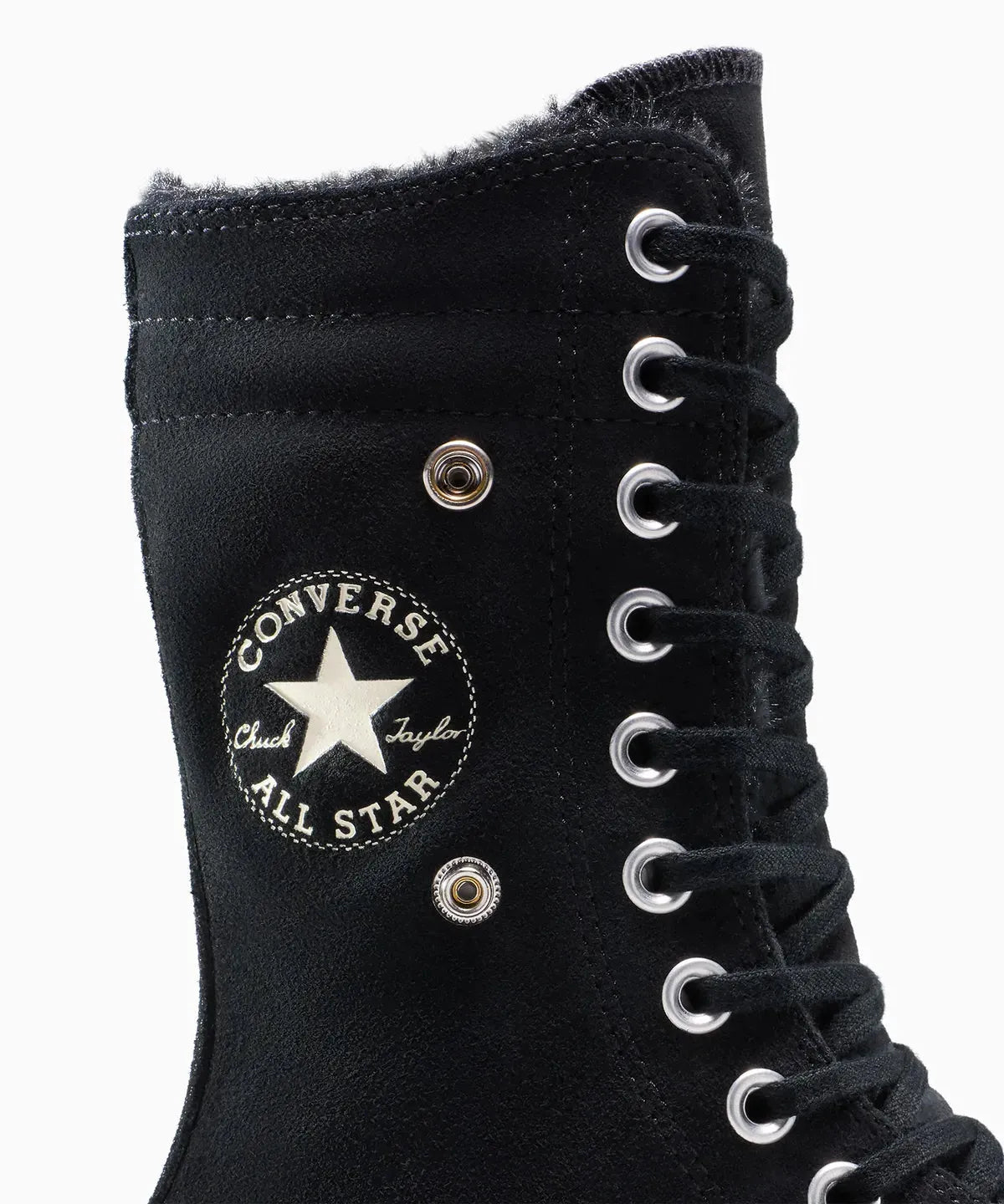 Women's All Star Fold Over Lift X-Hi Faux Fur