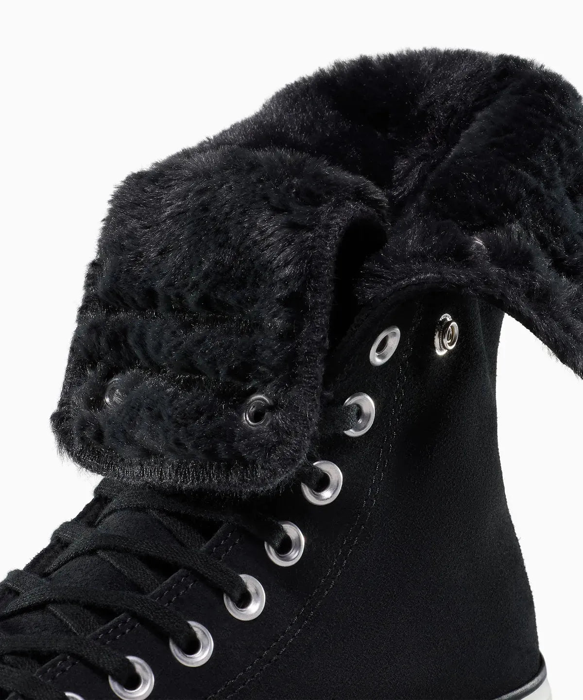 Women's All Star Fold Over Lift X-Hi Faux Fur