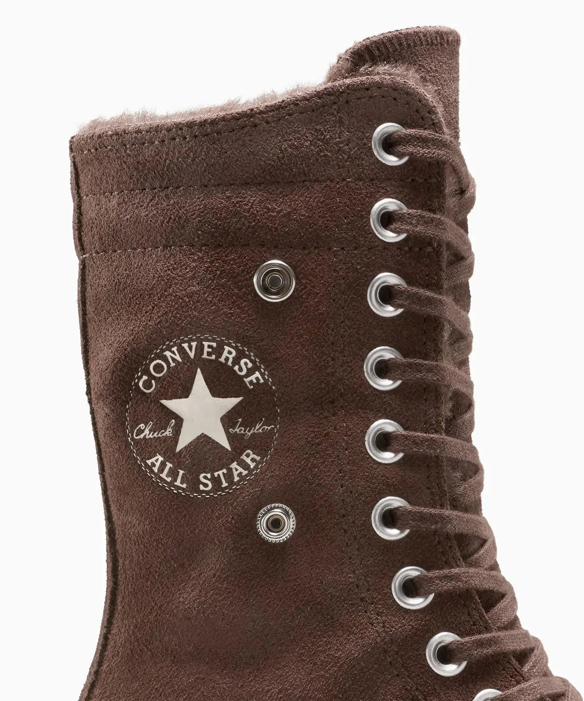 Women's All Star Fold Over Lift X-Hi Faux Fur