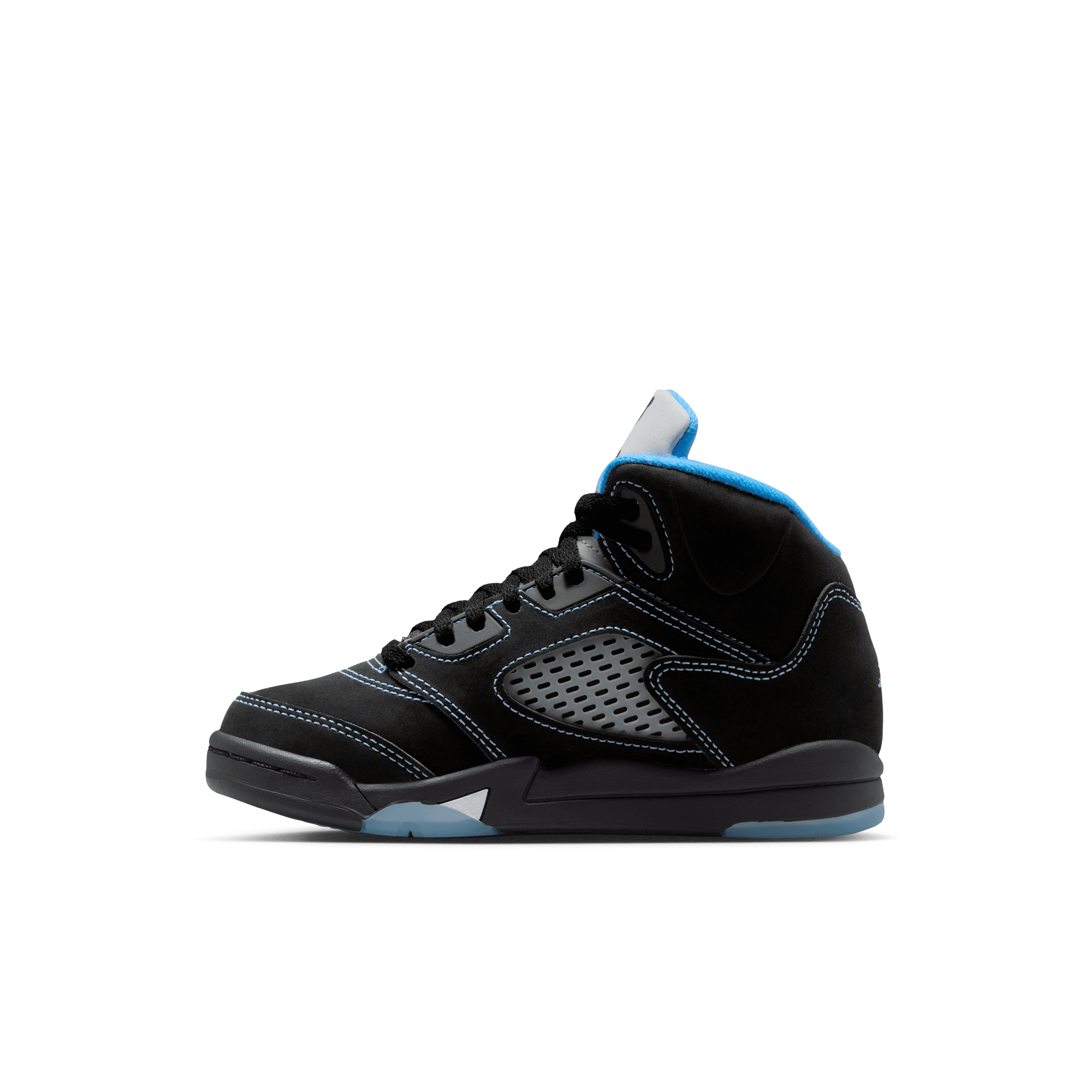 Kid's Jordan 5 Retro "Black University Blue" Pre School
