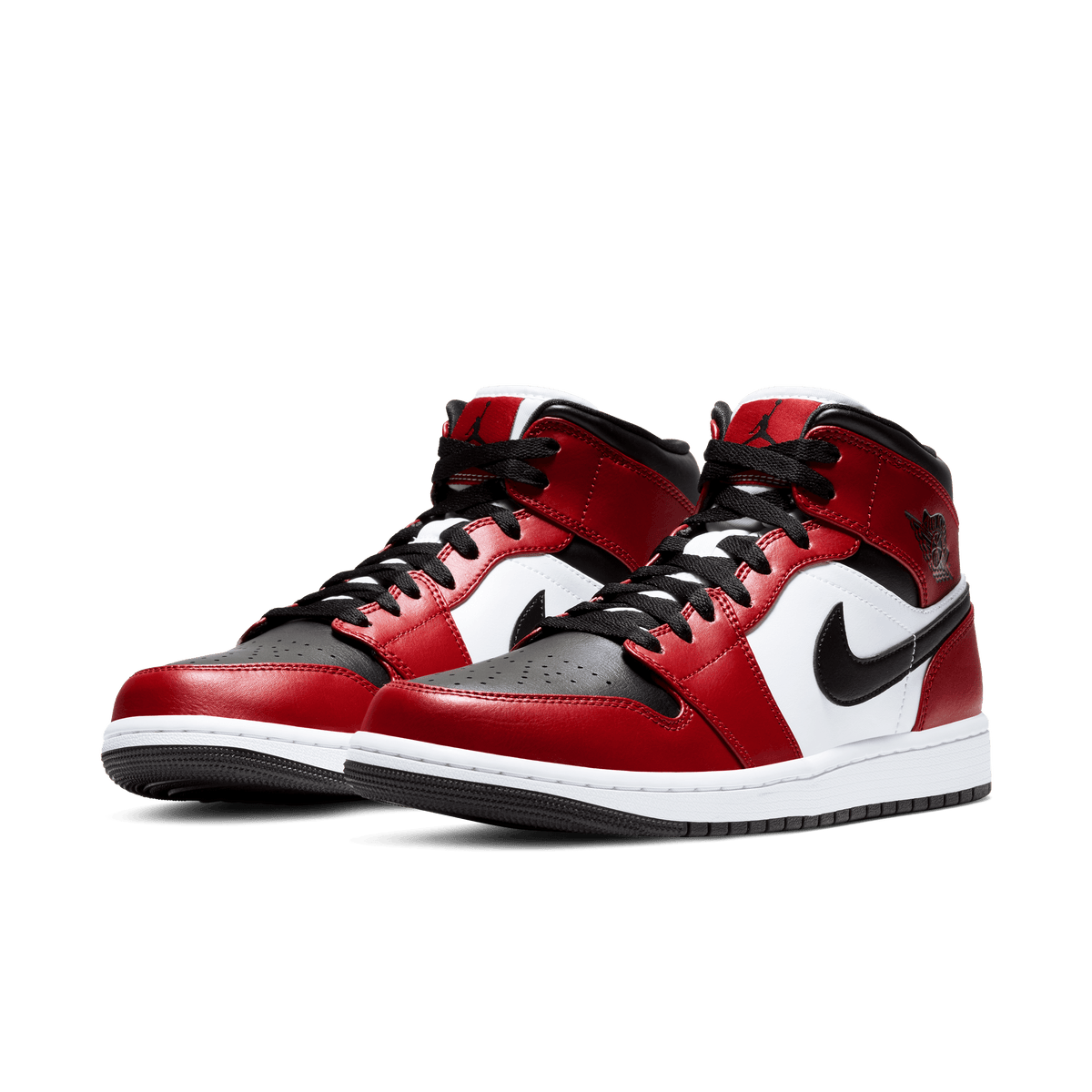 Men’s Chicago Toe Jordan 1 Mens Nike Air Jordan 1 Mid Chicago Black Toe Basketball  main image 2