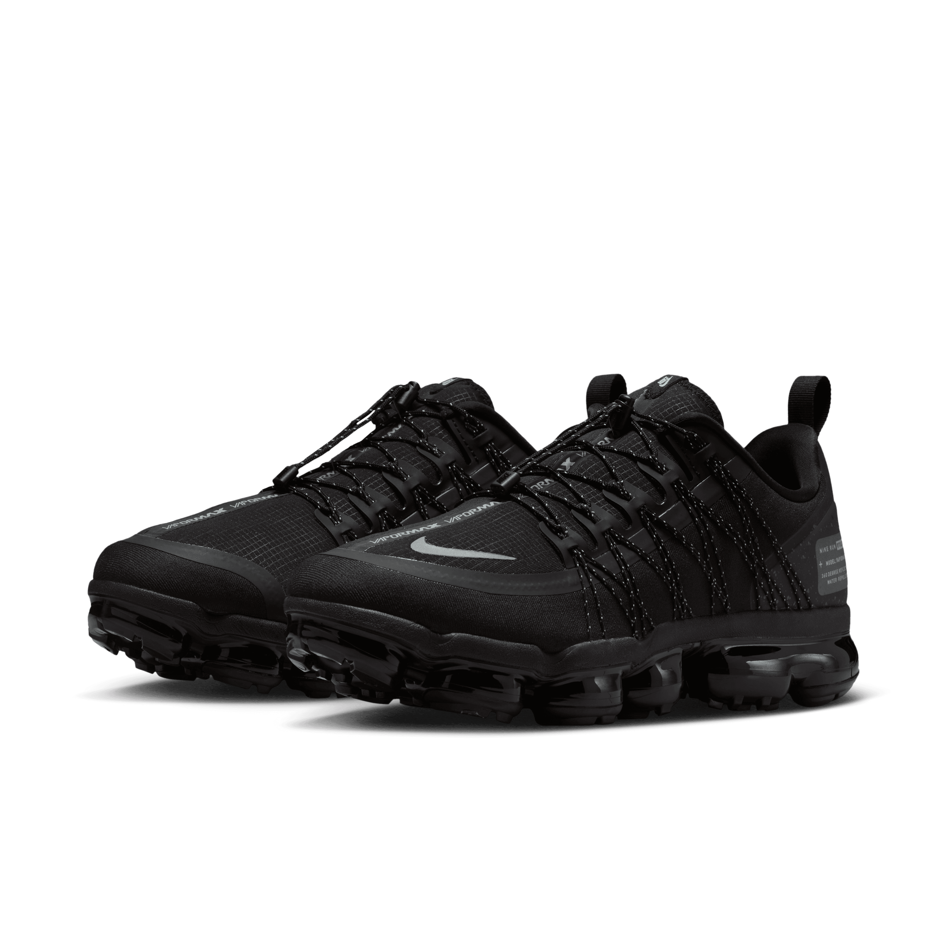 Men's Air Vapormax Run Utility "Black Reflect Silver"