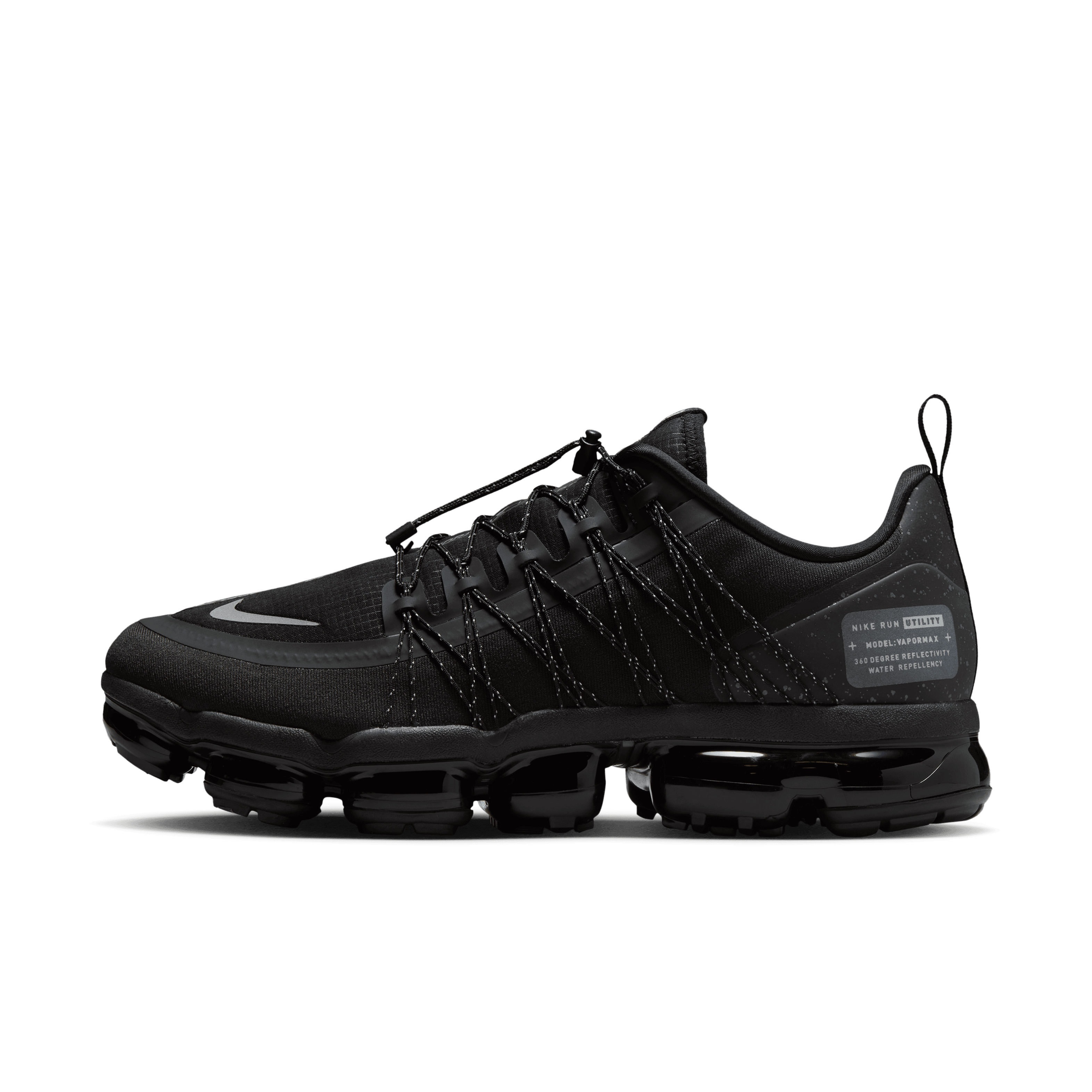 Men's Air Vapormax Run Utility "Black Reflect Silver"