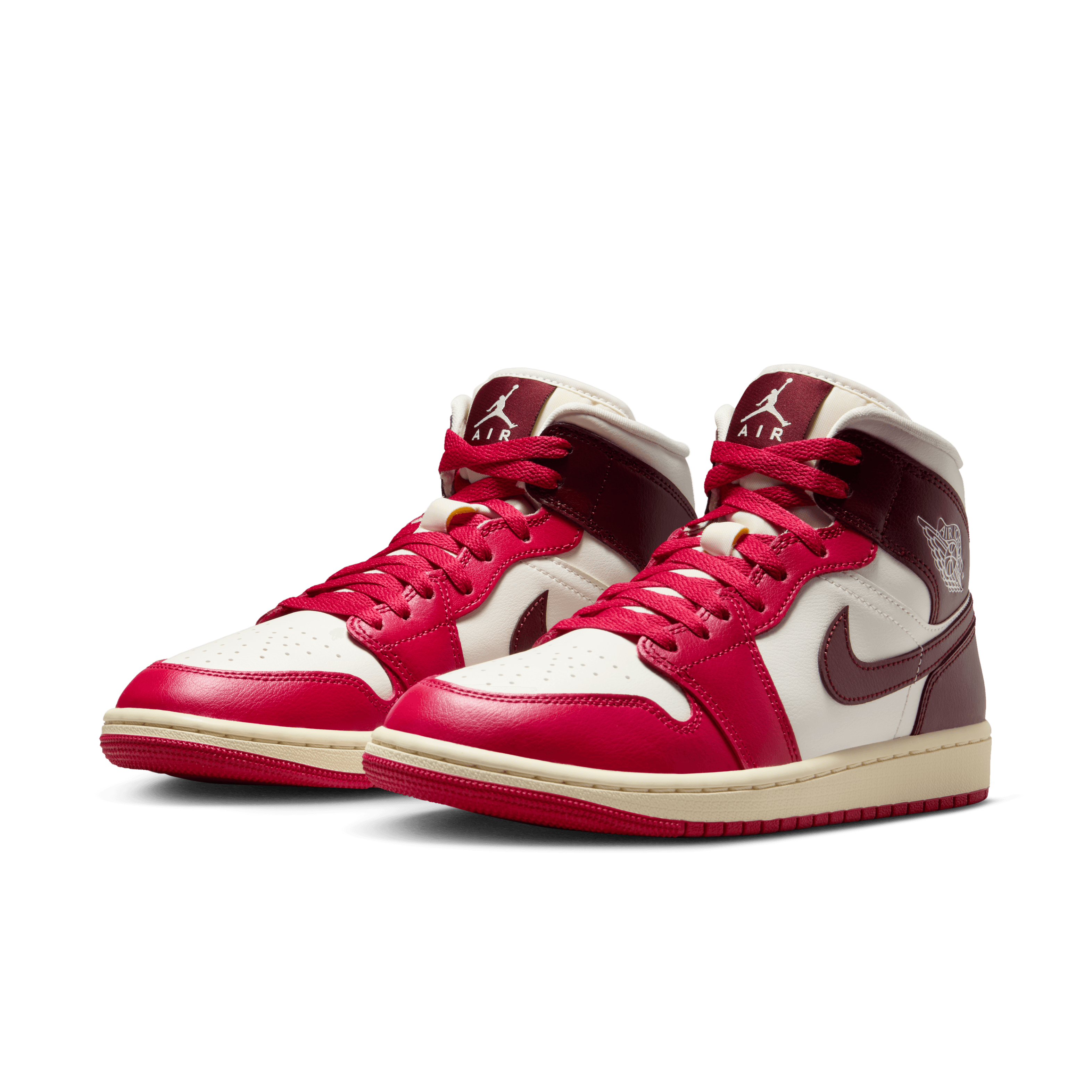 Women's Air Jordan 1 Mid "Sail Mystic Hibiscus"
