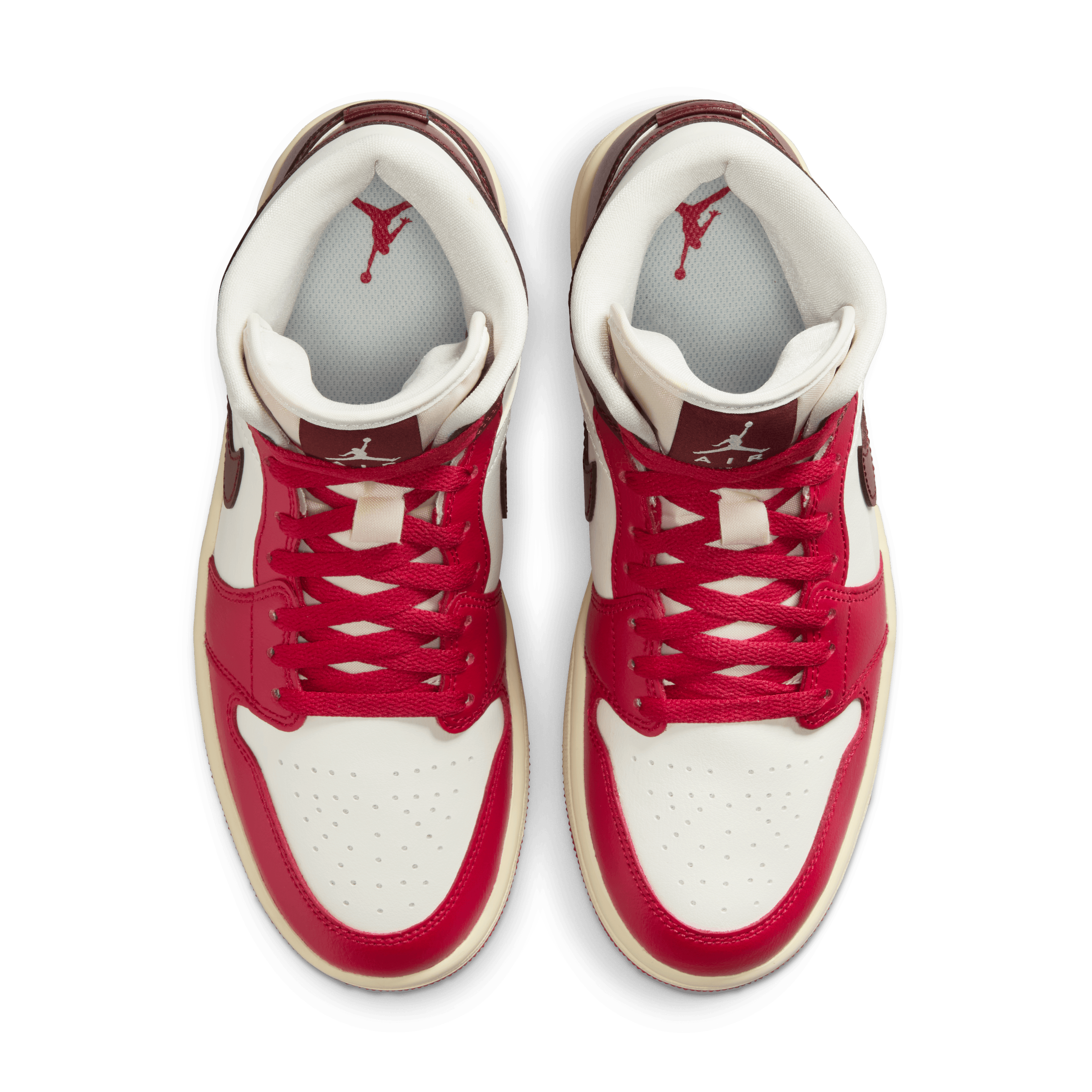 Women's Air Jordan 1 Mid "Sail Mystic Hibiscus"