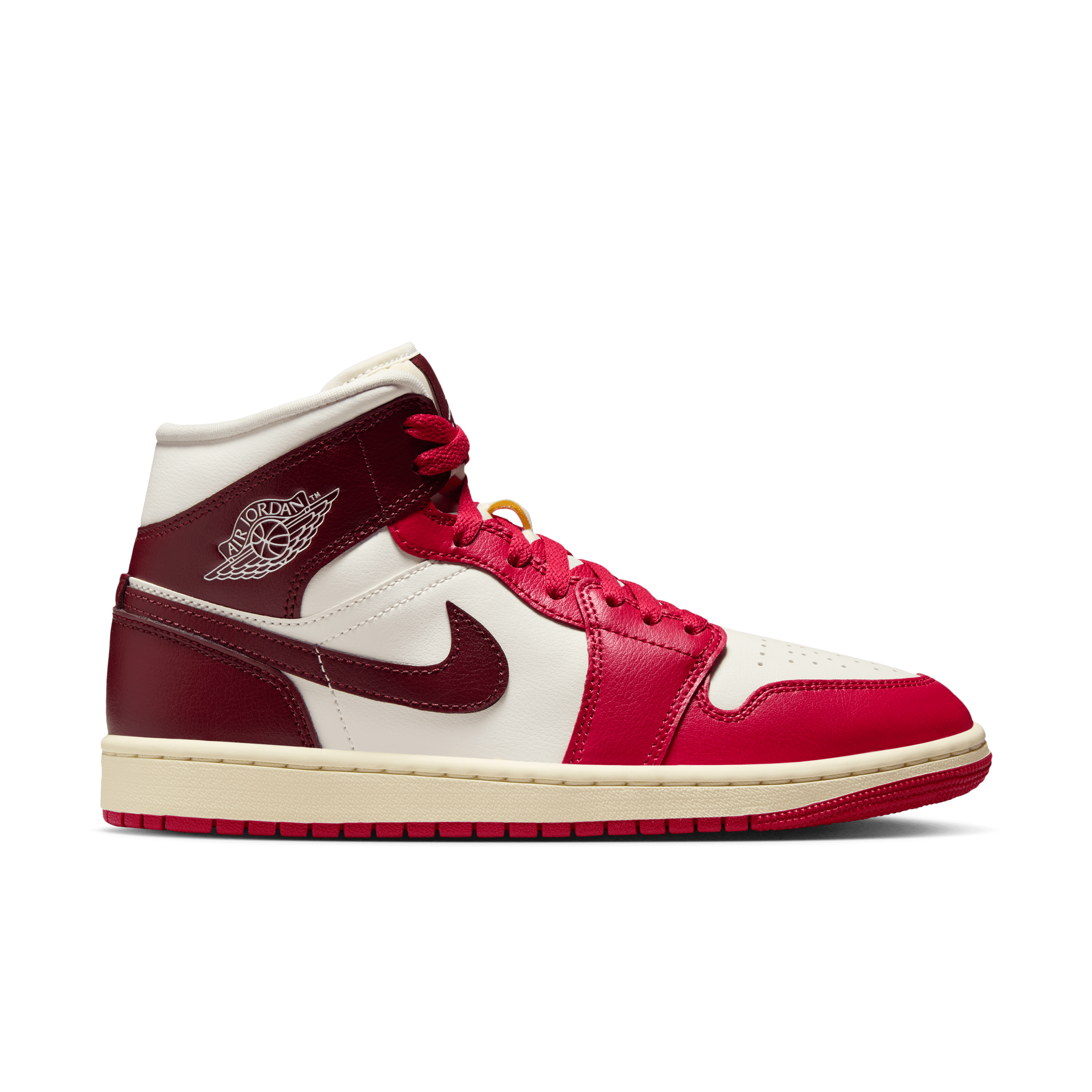 Women's Air Jordan 1 Mid "Sail Mystic Hibiscus"