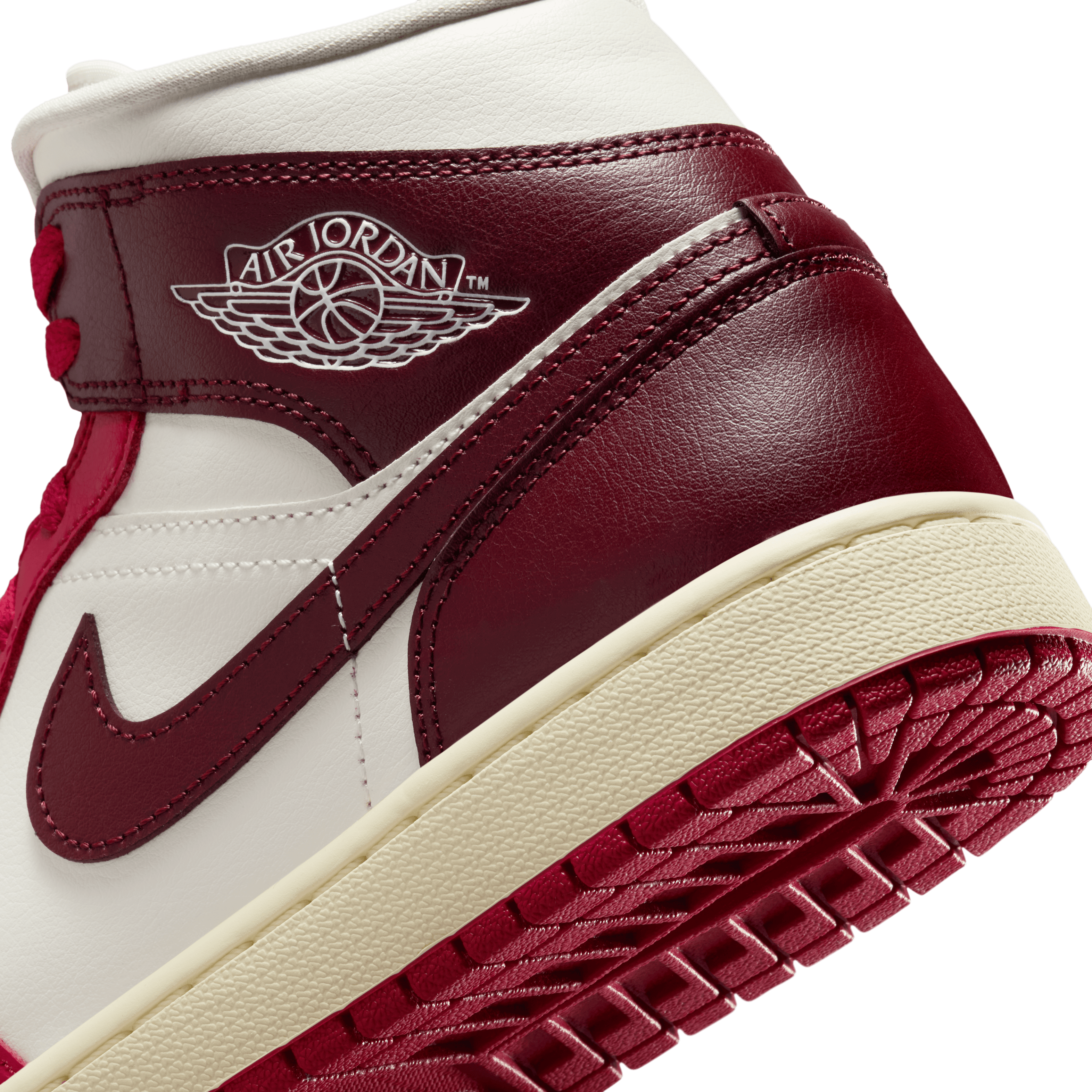 Women's Air Jordan 1 Mid "Sail Mystic Hibiscus"