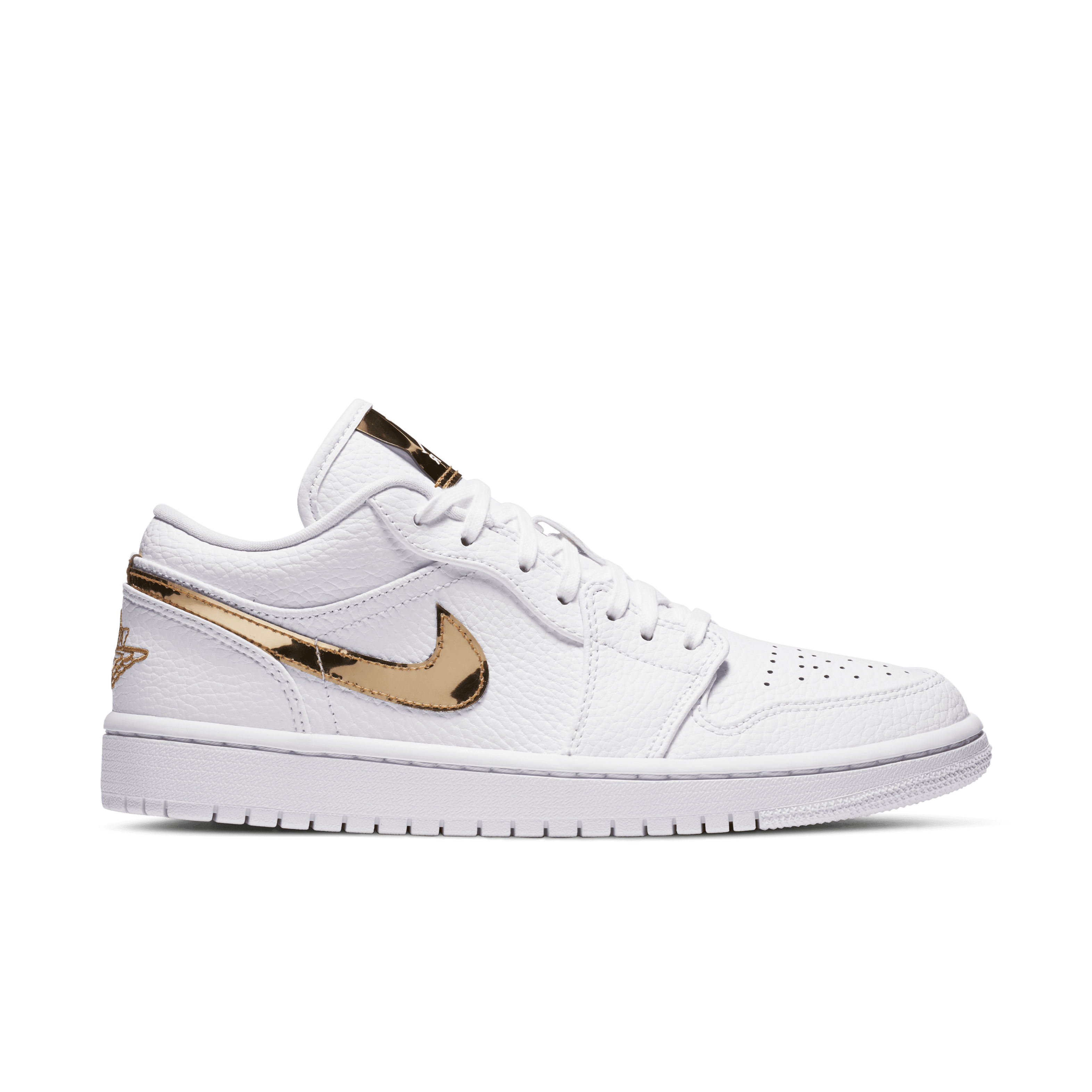 Women's Air Jordan 1 Low SE "White Metallic Gold"