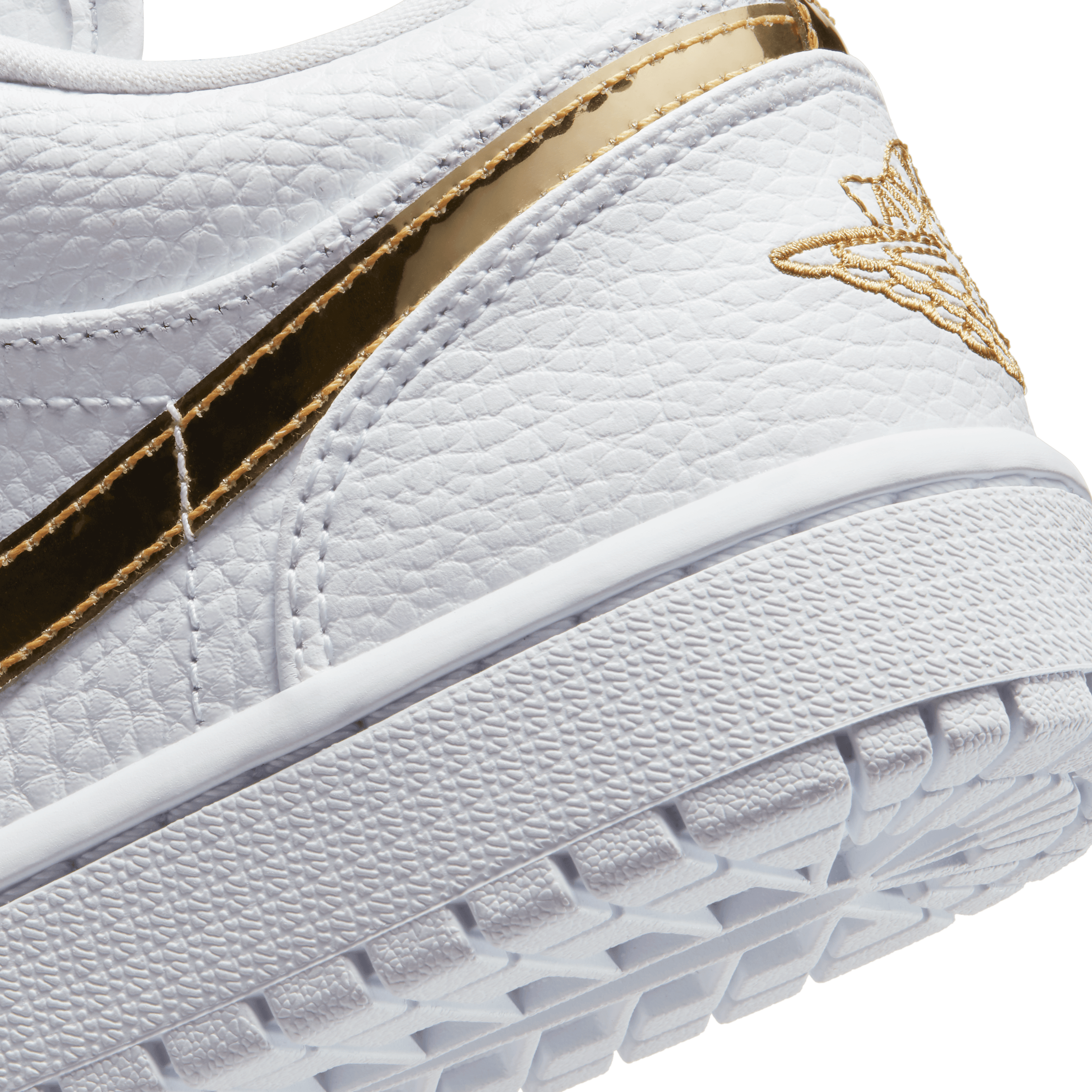 Women's Air Jordan 1 Low SE "White Metallic Gold"
