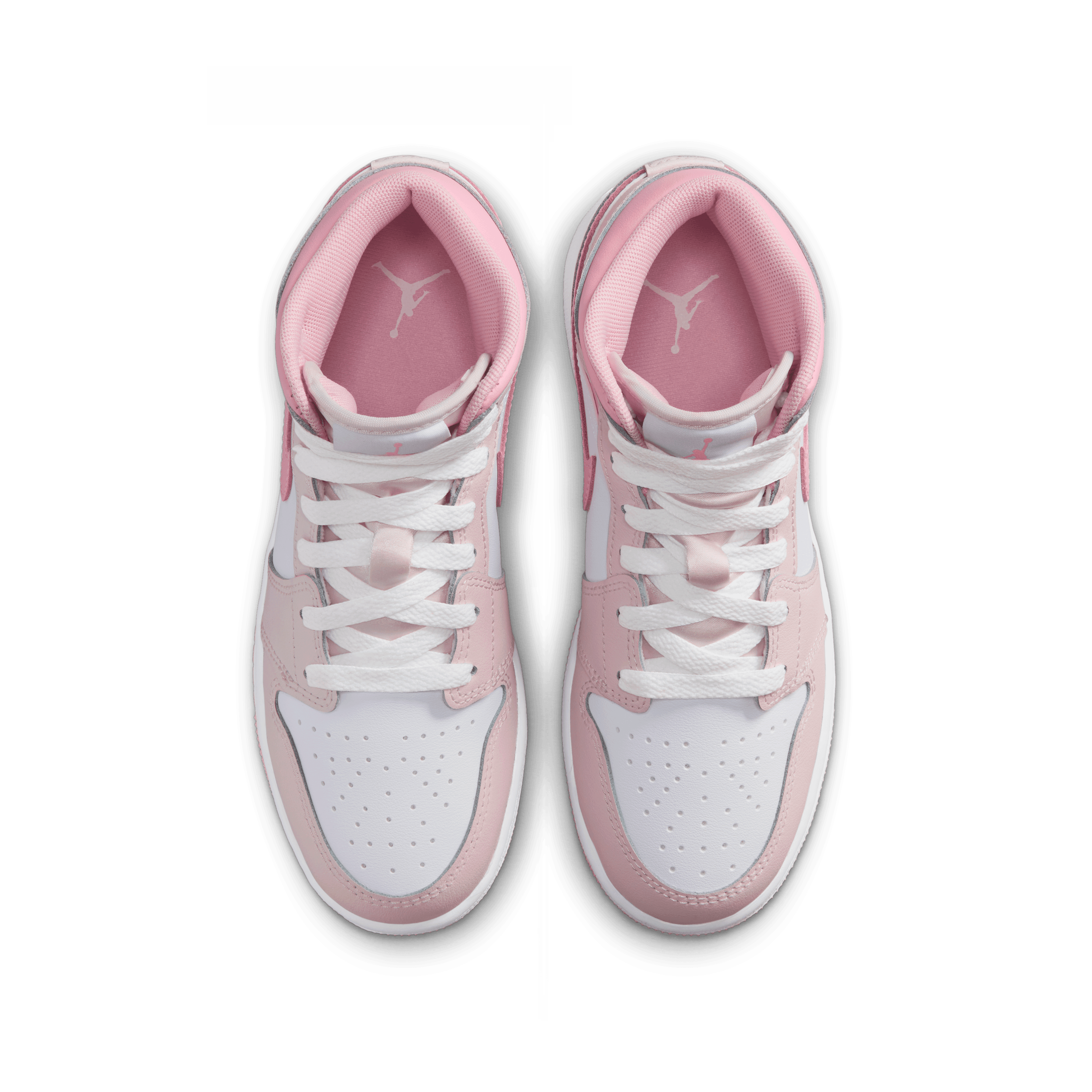 Kid's Air Jordan 1 Mid "Pearl Pink White" Grade School