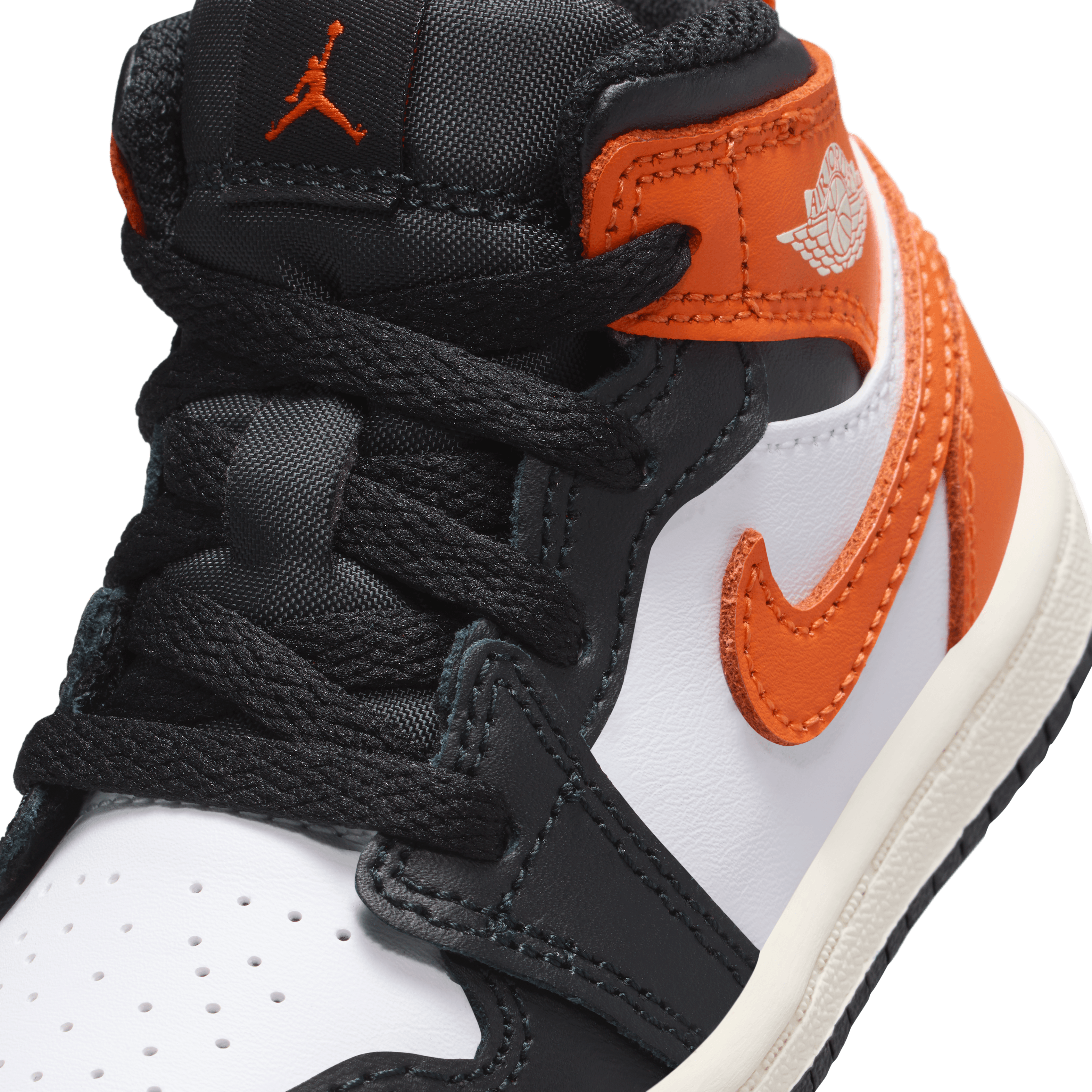 Kid's Jordan 1 Mid "Black Toe Starfish" Toddlers