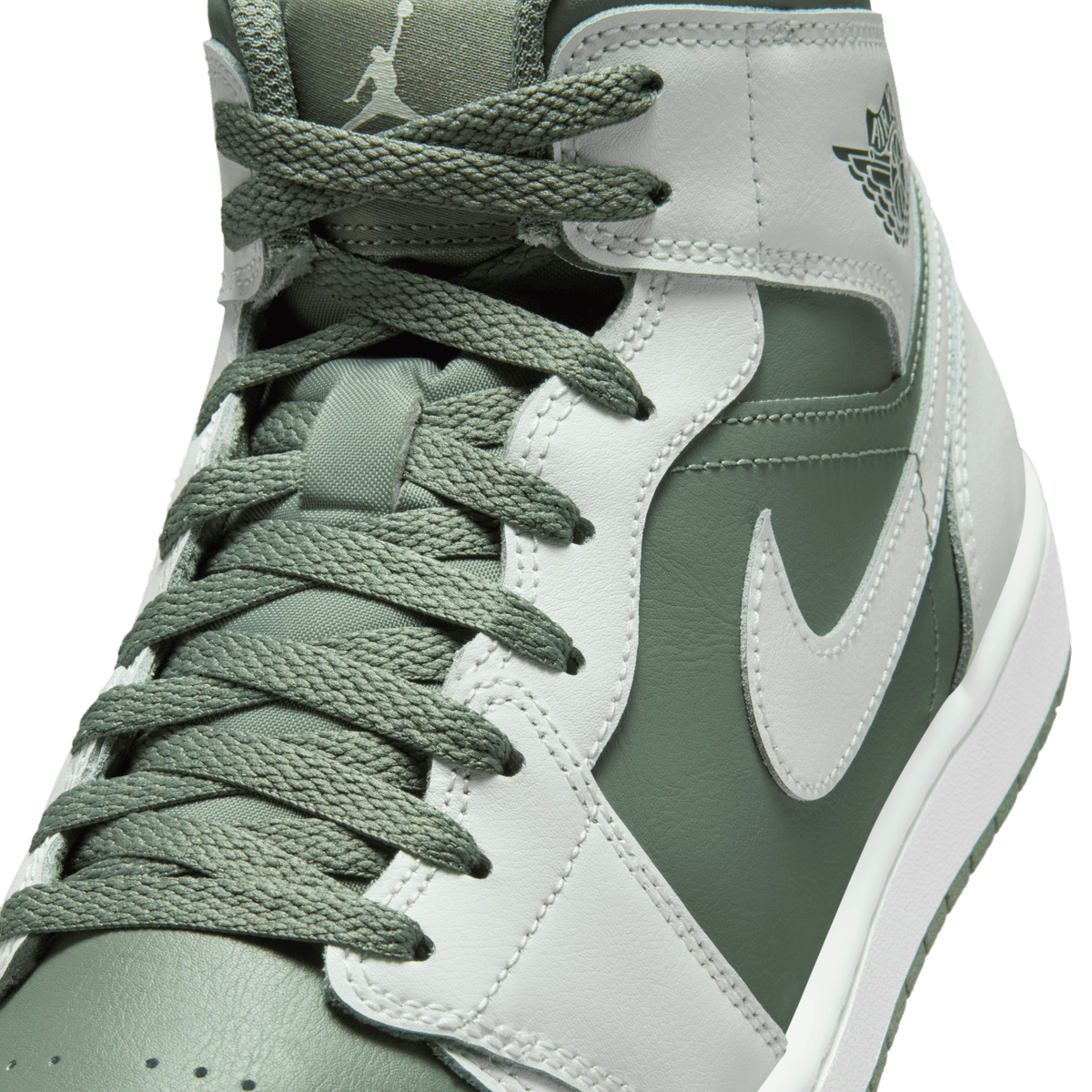 Jordan Men\'s White and Green High-Top Sneakers Nike Air Jordan 1 Zoom CMFT Stadium Green White CT0978-300  main image 2