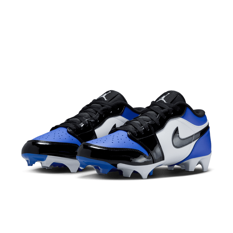 Air Jordan 1 Low TD Cleat “Royal Toe” top-down angle or bird’s-eye view