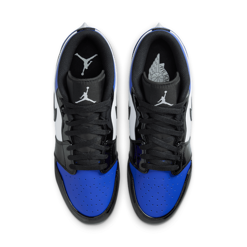 Air Jordan 1 Low TD Cleat “Royal Toe” Top-down view (Overhead shot)