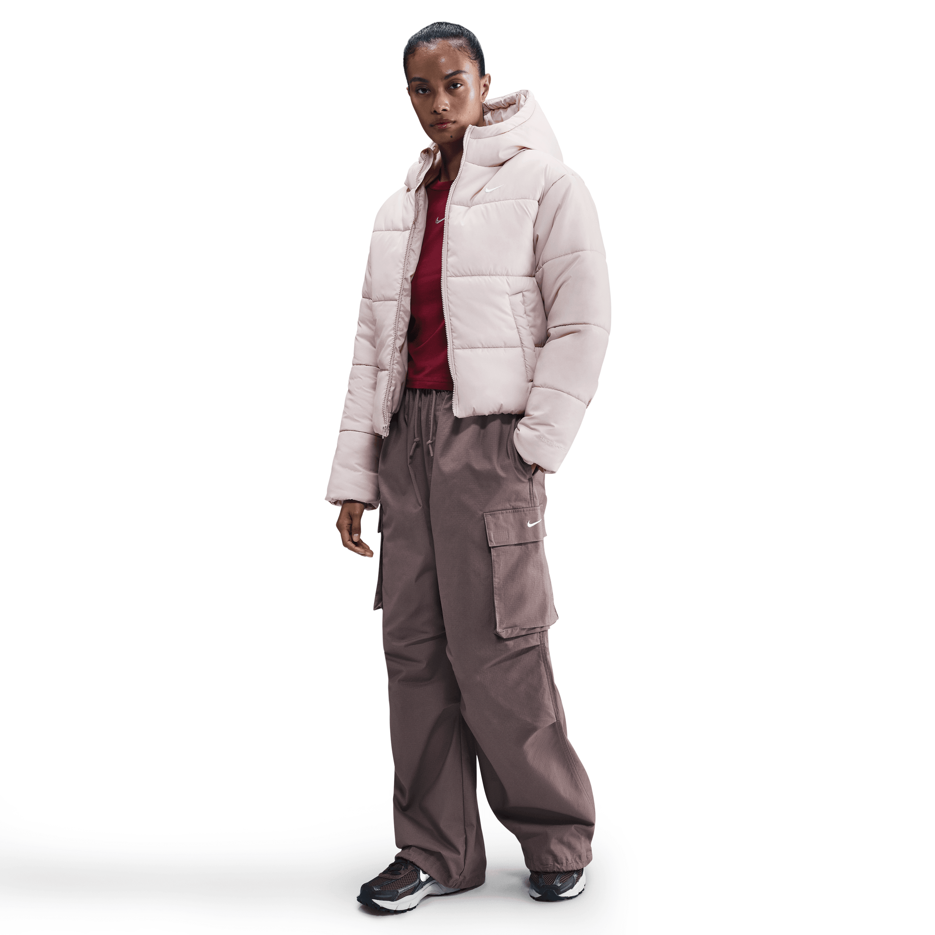 Women's Sportswear Classic Puffer Therma-FIT Loose Hooded Jacket