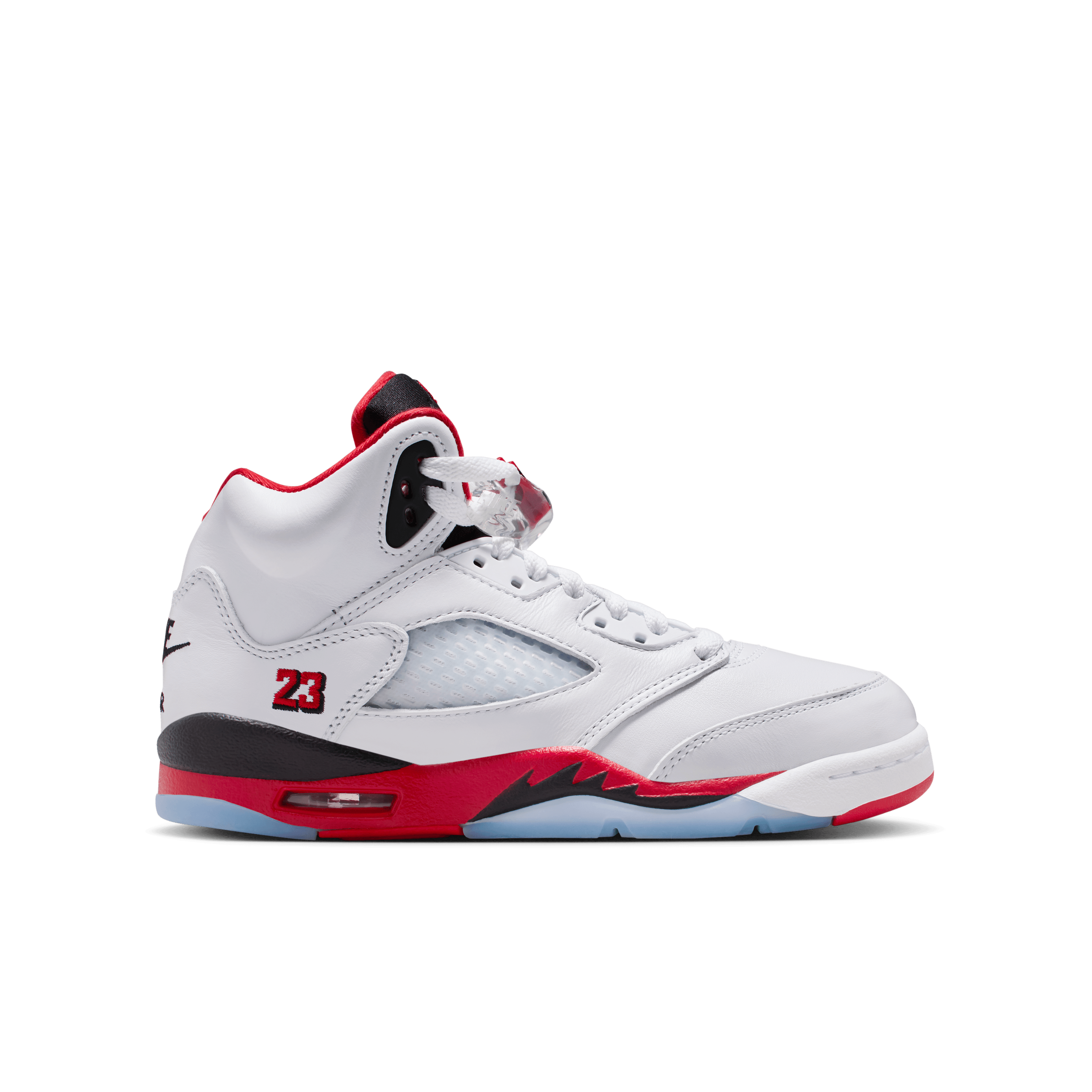 Kid's Air Jordan 5 Retro OG "Fire Red Black Tongue" Grade School