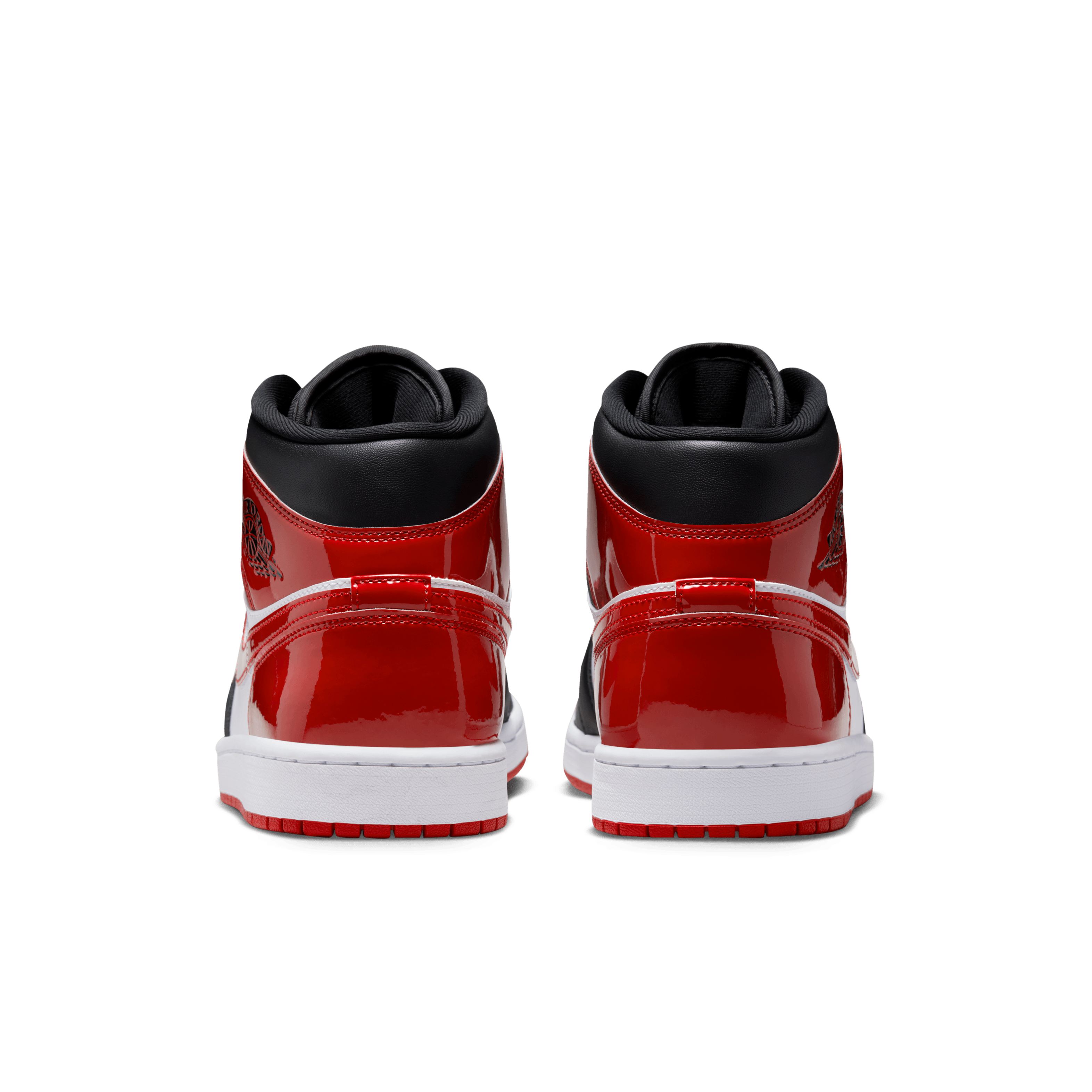Men's Air Jordan 1 Mid SE "Patent Bred Toe"
