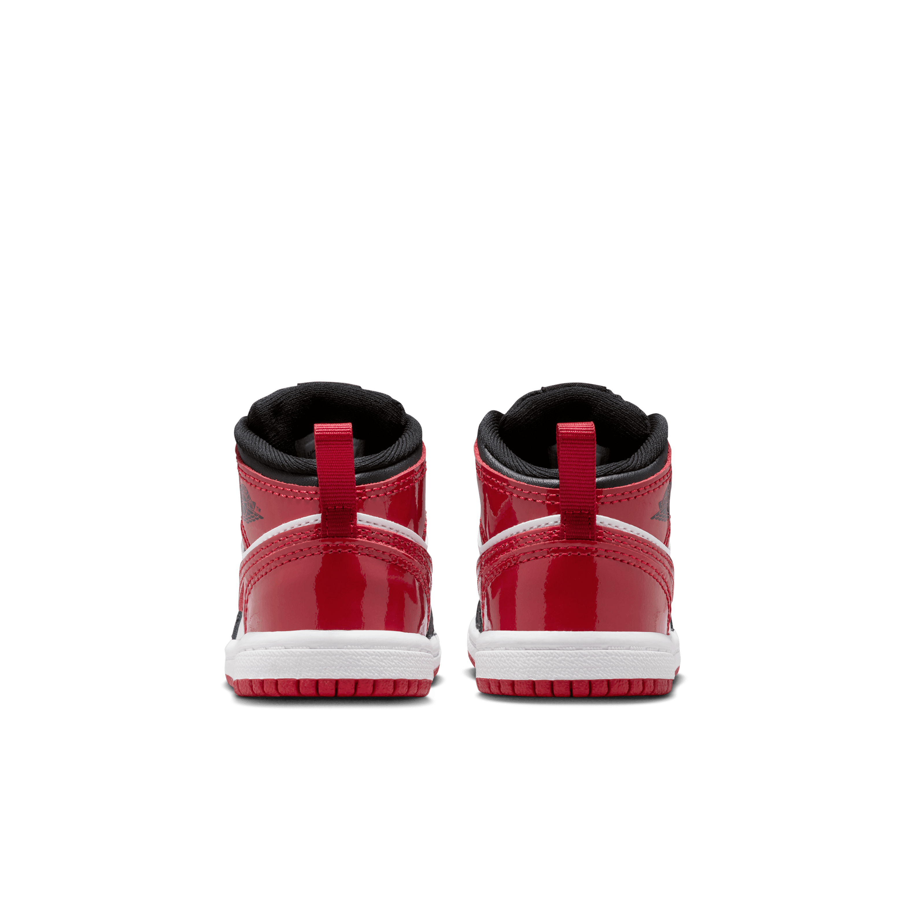 Kid's Jordan 1 Mid SE "Patent Bred Toe" Toddlers