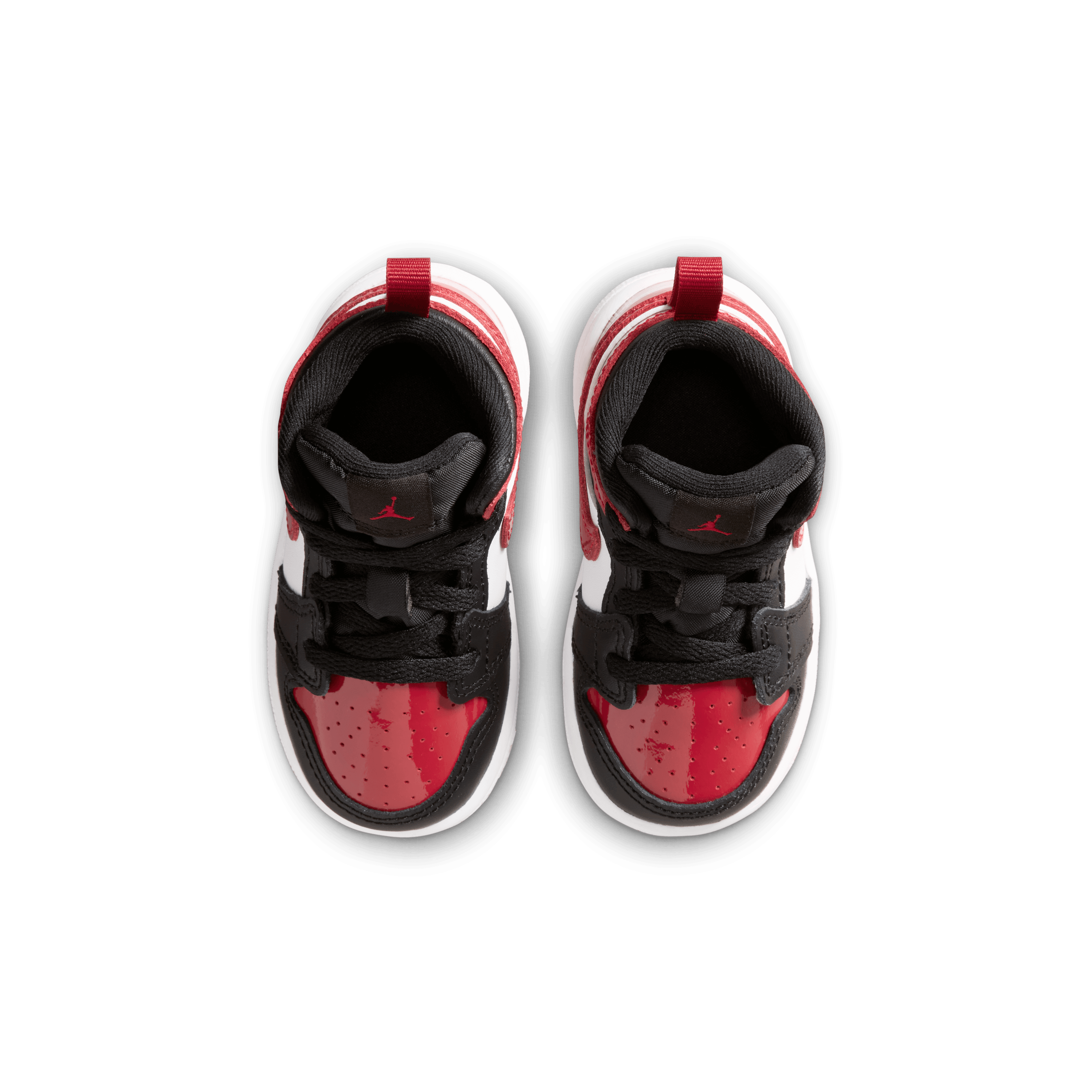 Kid's Jordan 1 Mid SE "Patent Bred Toe" Toddlers