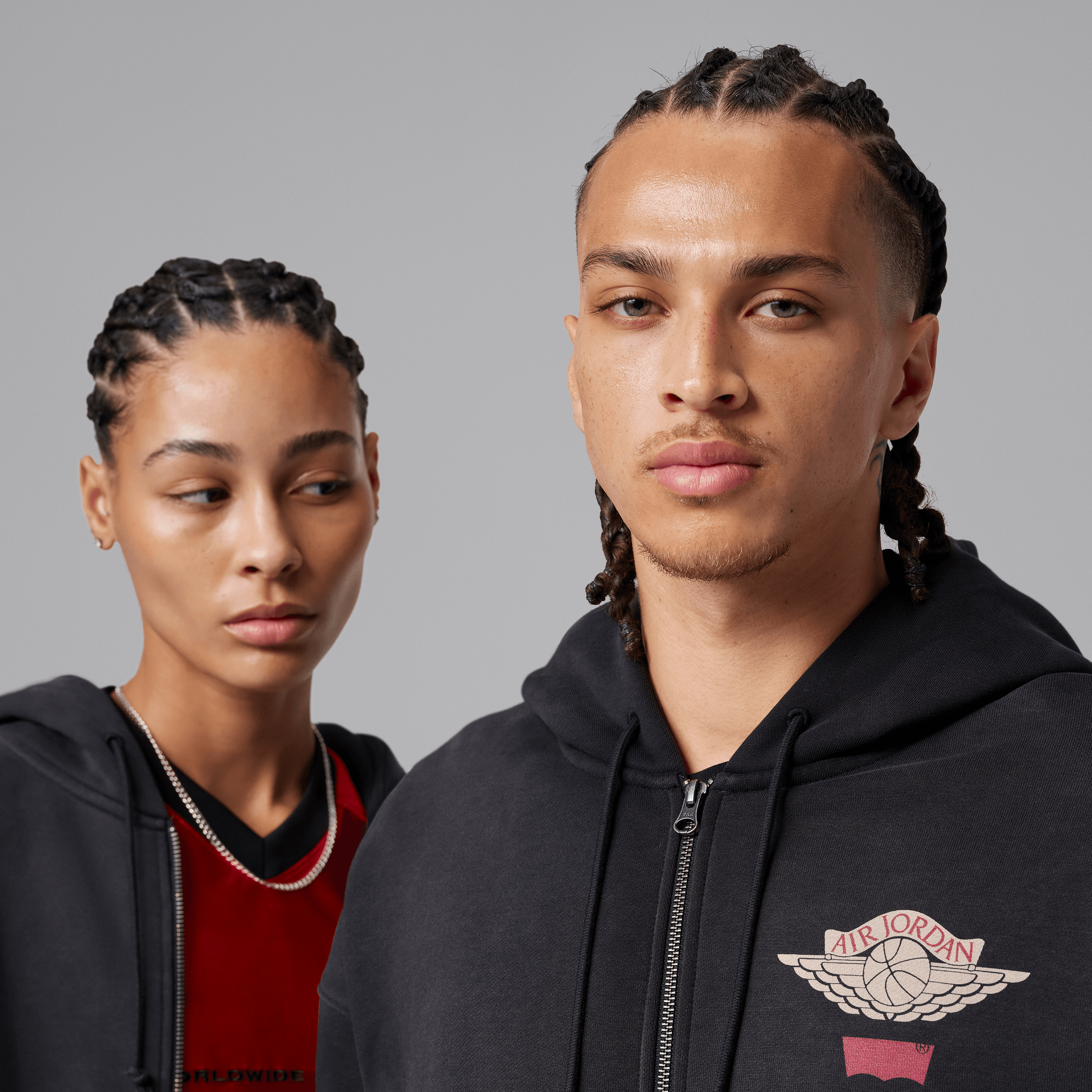 Jordan X Levi's® Black Full-Zip Hoodie