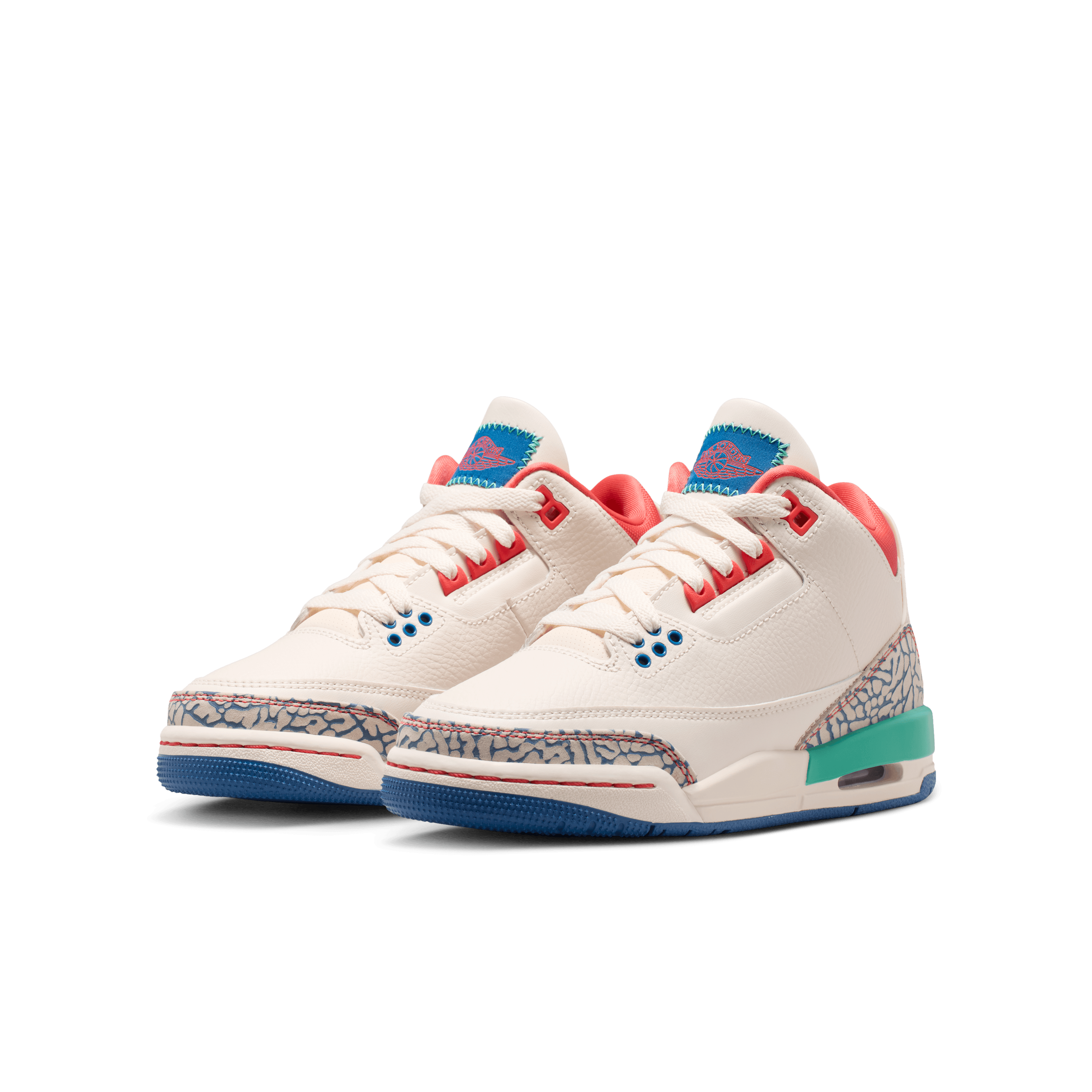 Kid's Air Jordan 3 Retro "Chalk and True Blue" Grade School