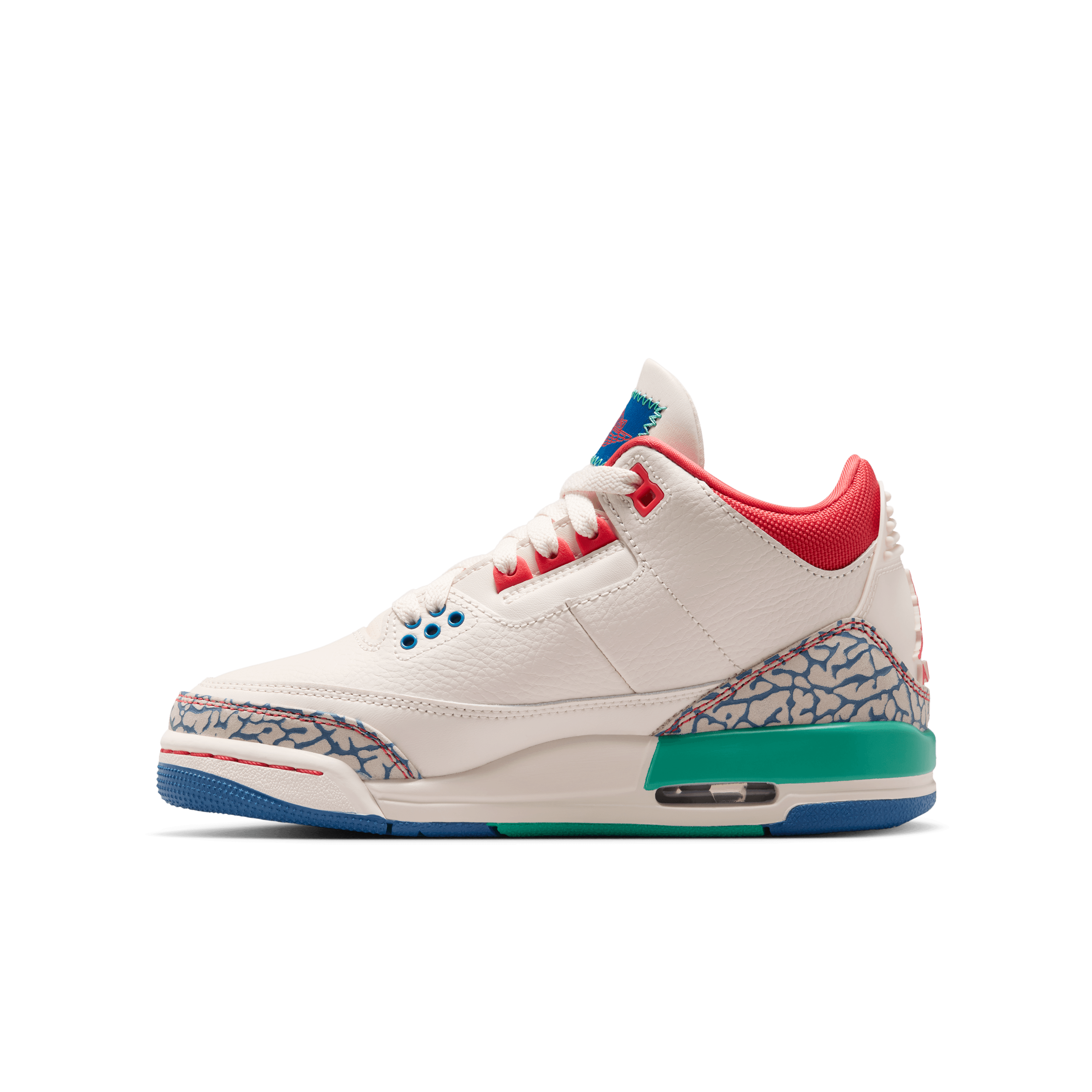 Kid's Air Jordan 3 Retro "Chalk and True Blue" Grade School