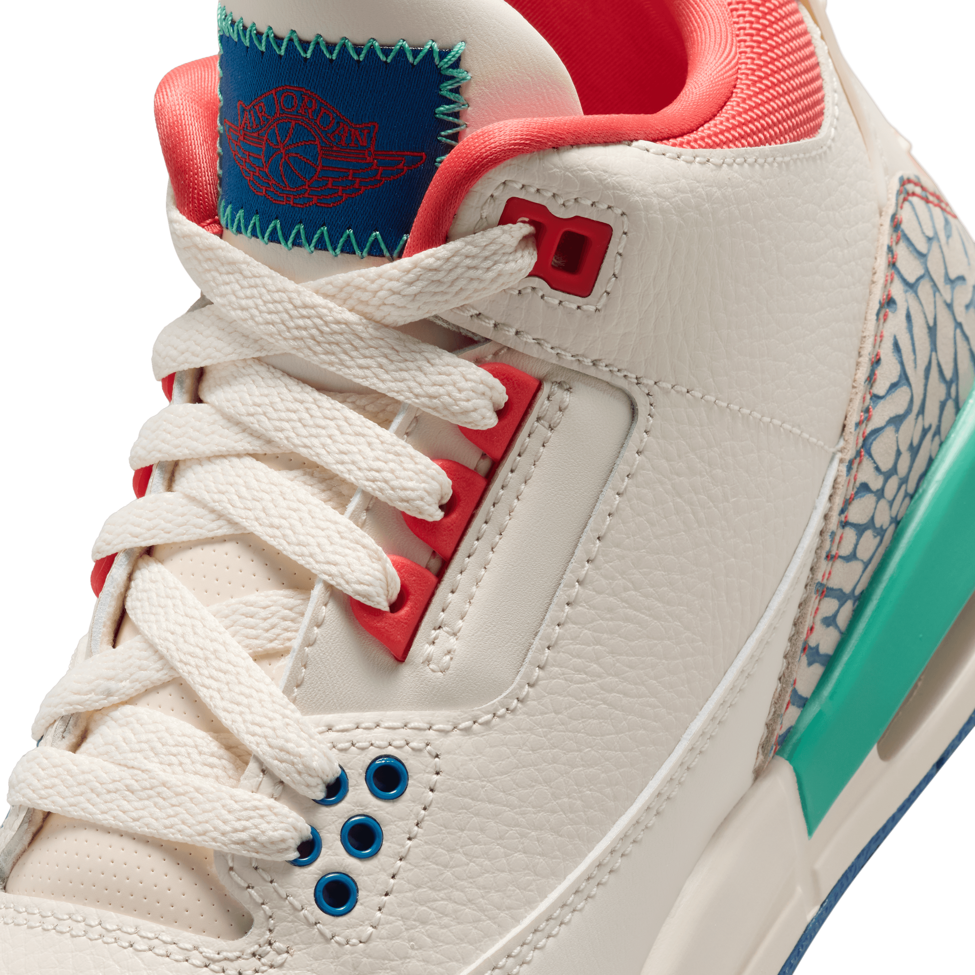 Kid's Air Jordan 3 Retro "Chalk and True Blue" Grade School