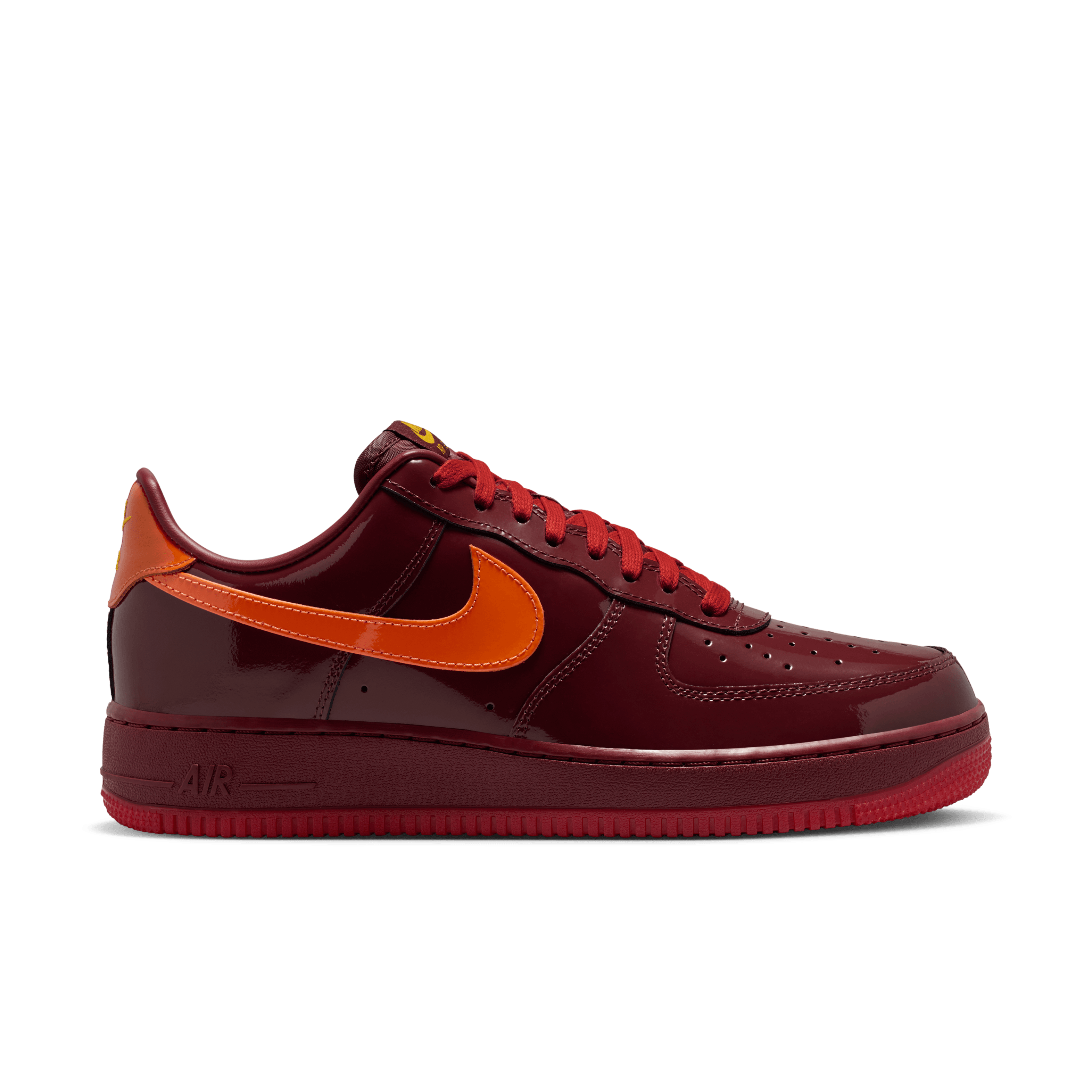 Men's Air Force 1 Low "Dark Team Red and Safety Orange"