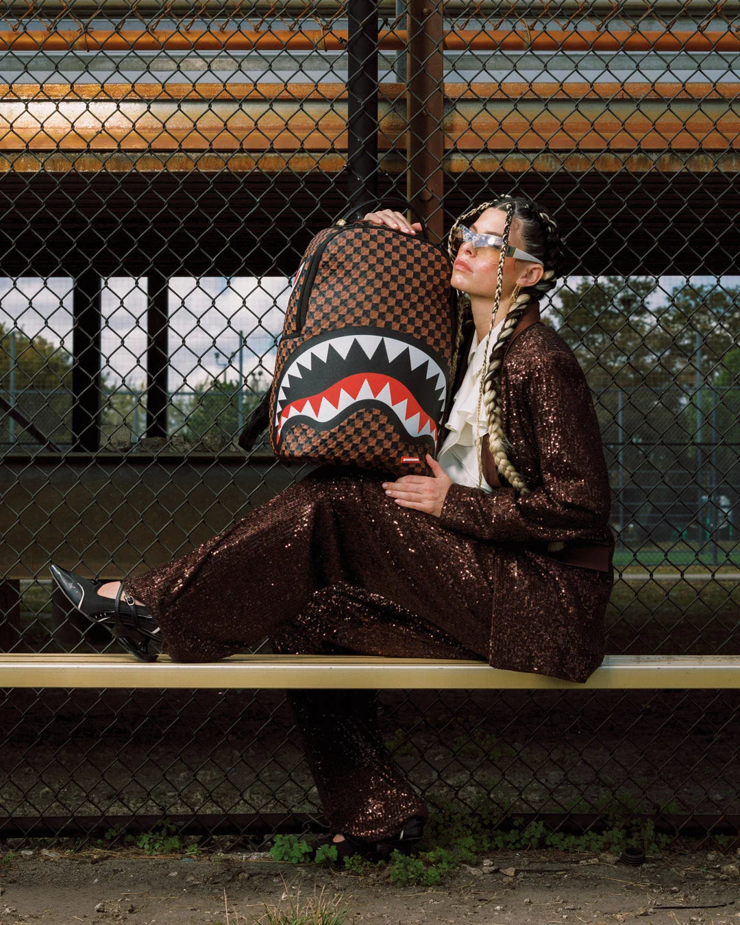 Crown Jewel Sharks In Paris Backpack
